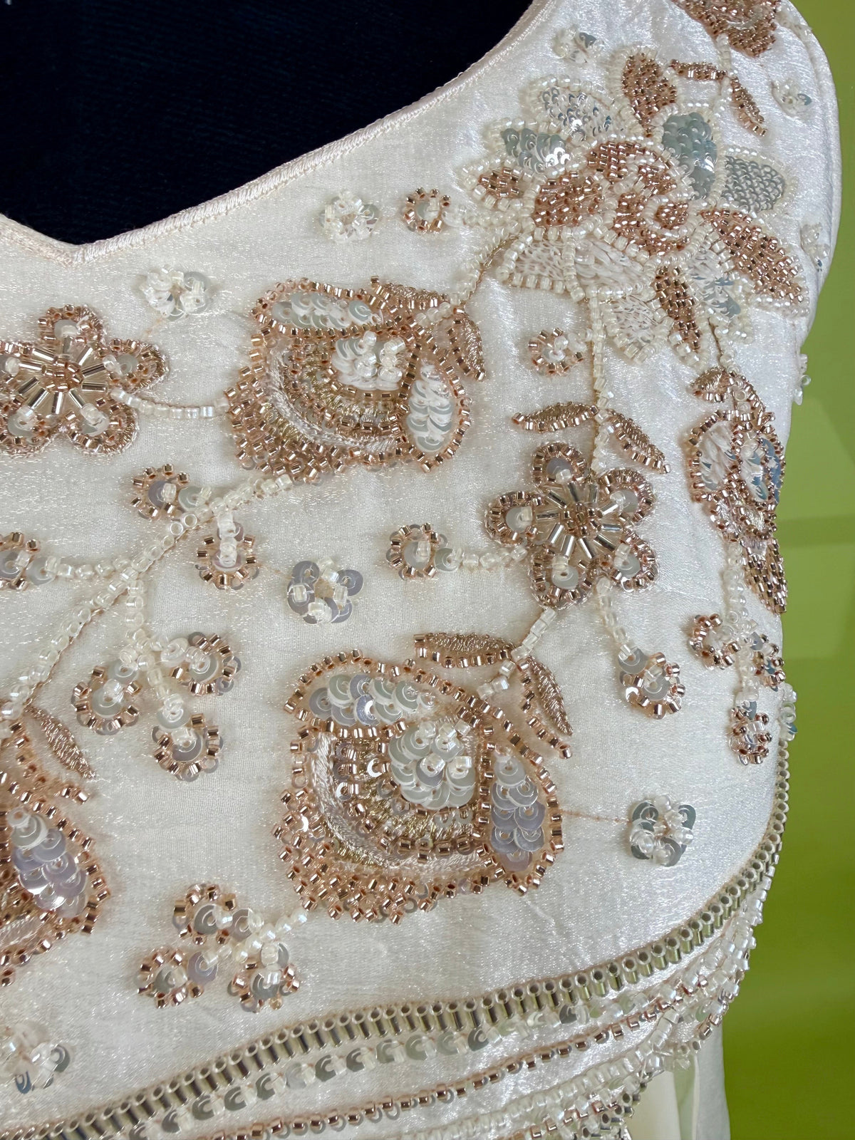 White color Bids Embroidery work Sharara set BLS113