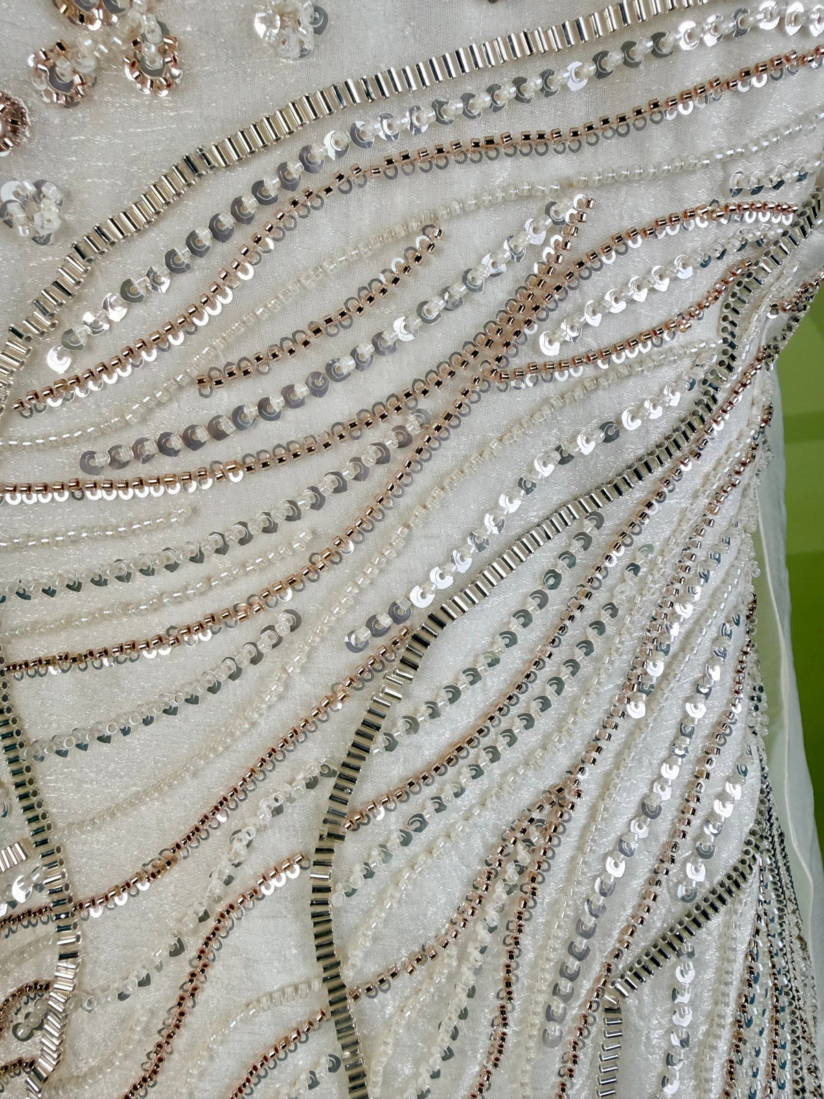 White color Bids Embroidery work Sharara set BLS113