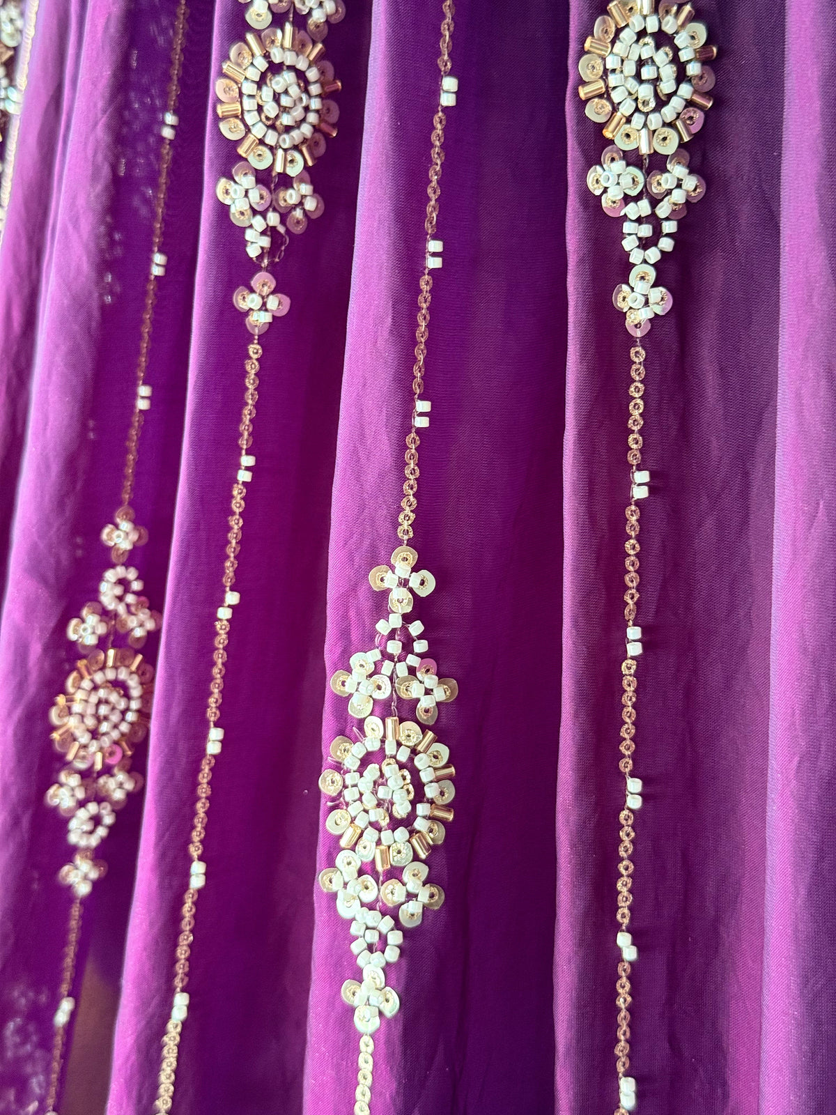 Purple color Designer Bids Embroidery work Lehenga choli BL1741
