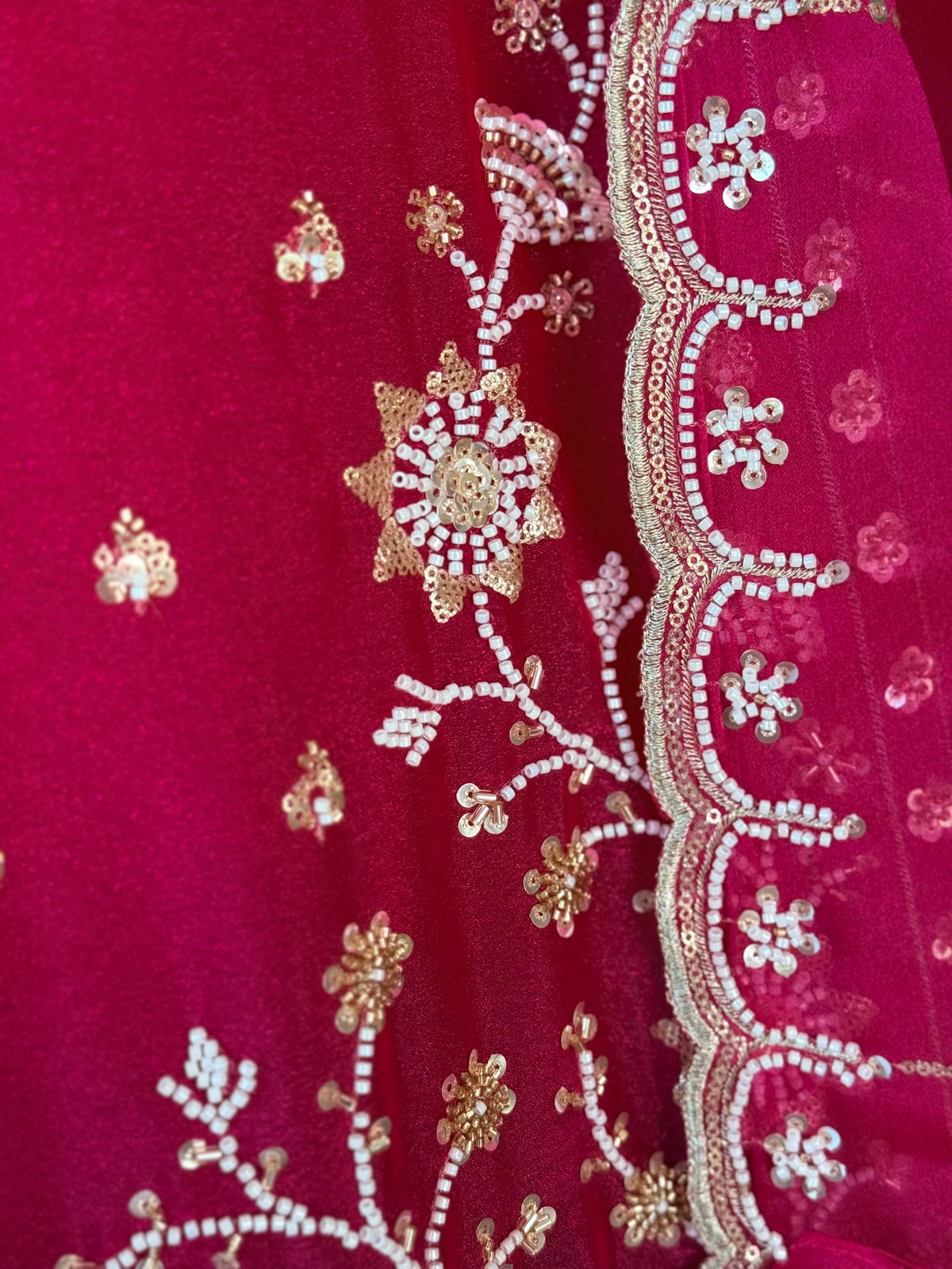 Rani Pink color Bids Embroidery work Designer Lehenga Choli BL1717
