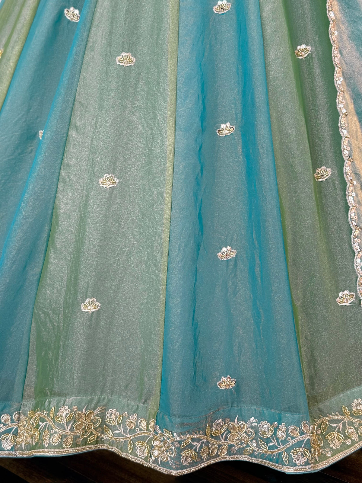 Multi color Designer Bids Embroidery work Lehenga choli BL1734