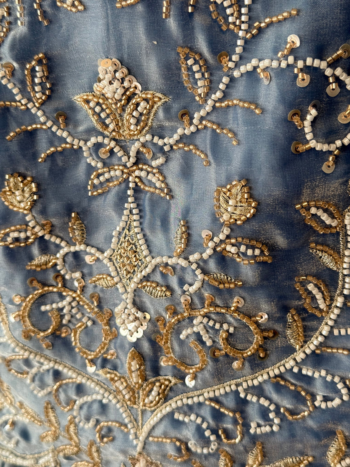 Sky blue color Designer Bids Embroidery work Lehenga choli BL1740