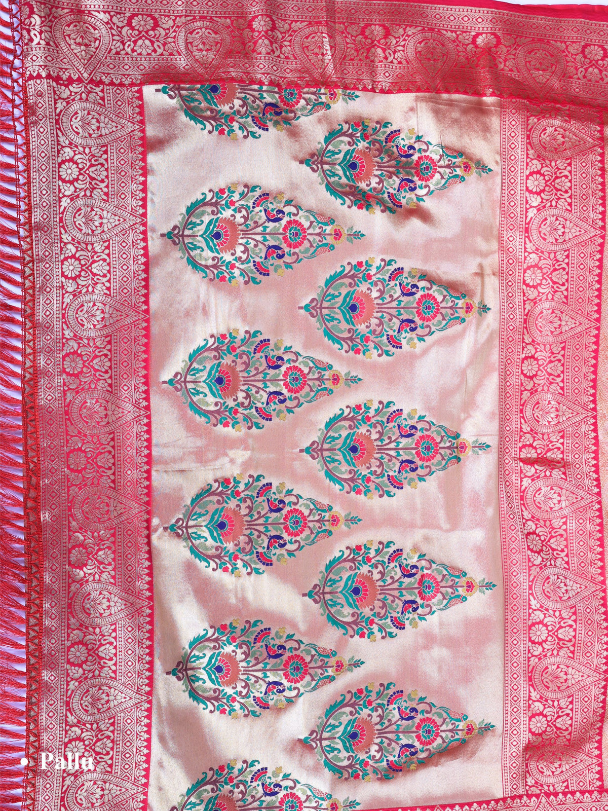Red color Kanjivaram work Designer Saree BLS1017_Red