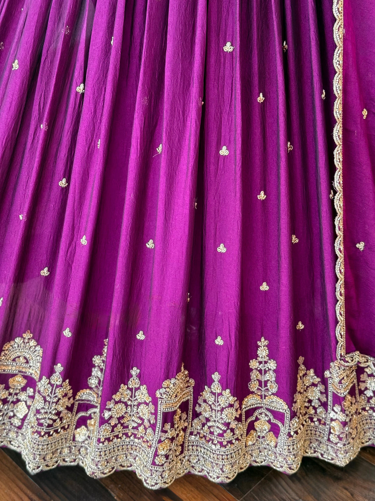 Wine Purple color Bids Embroidery work Designer Lehenga Choli BL1708