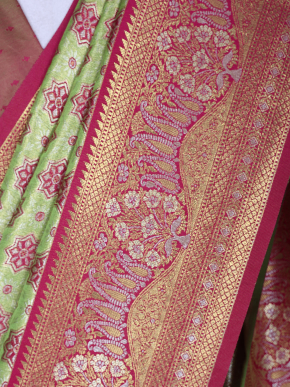 Parrot color Kanjivaram work Designer Saree BLS1003_Parrot