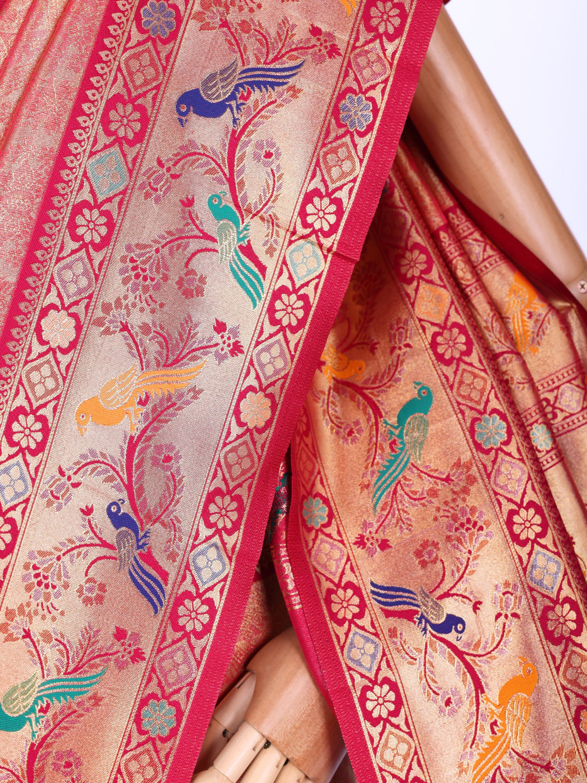 Pink color Kanjivaram work Designer Saree BLS1014_Pink