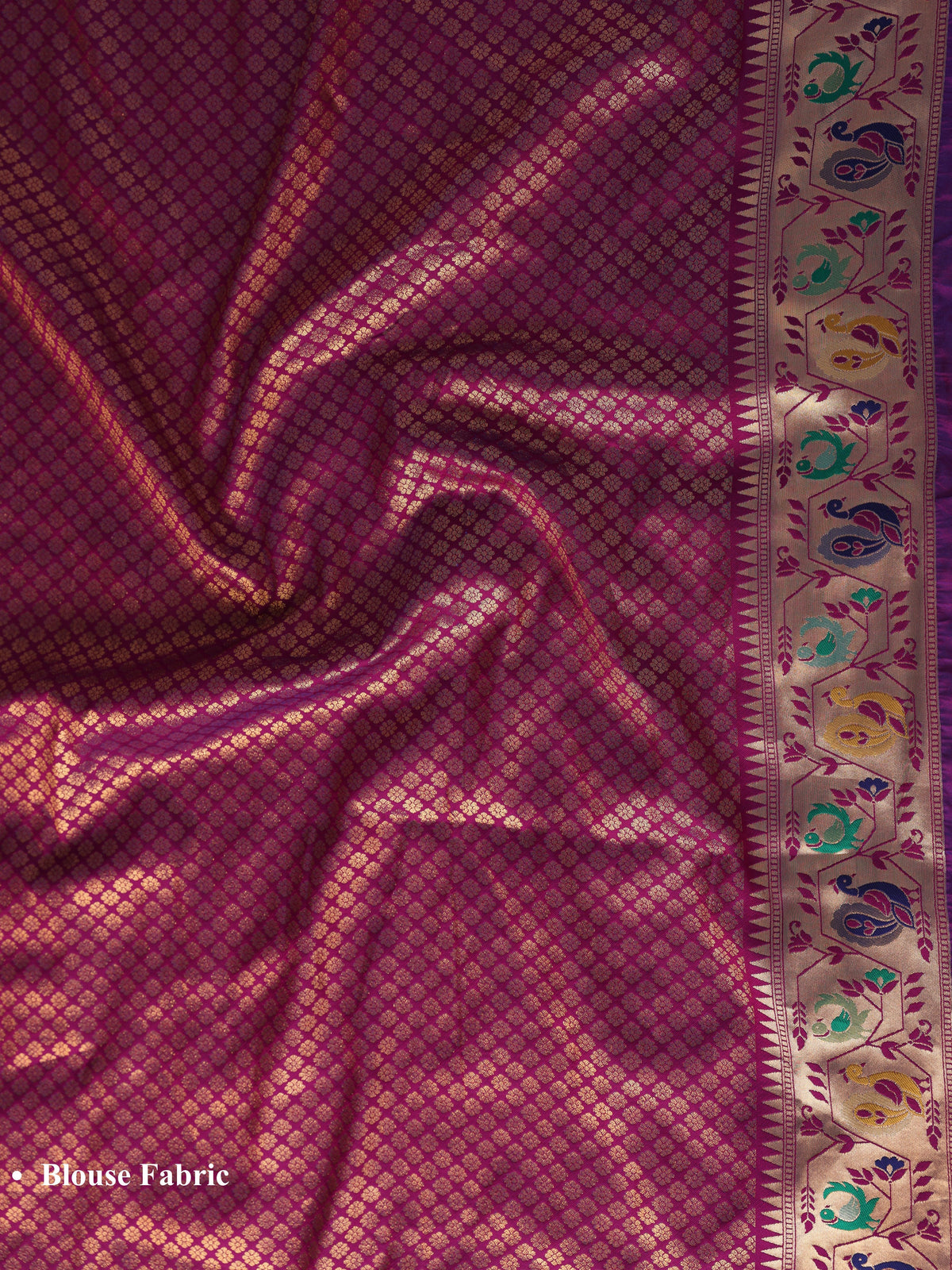 Purple color Kanjivaram work Designer Saree BLS1005_Purple
