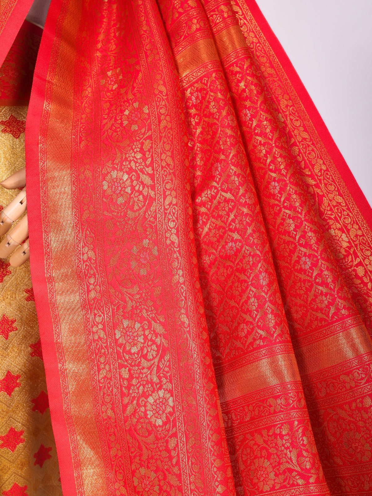 Yellow color Kanjivaram work Designer Saree BLS1004_Yellow