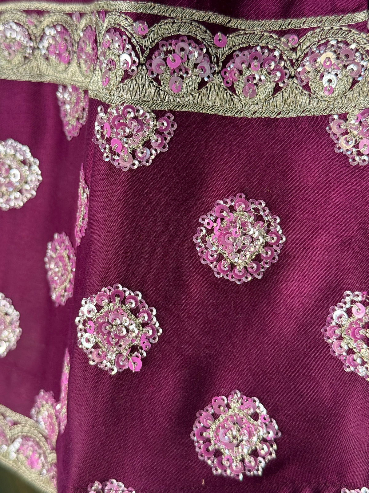 Wine Purple color Designer Embroidery work Lehenga choli BL1672