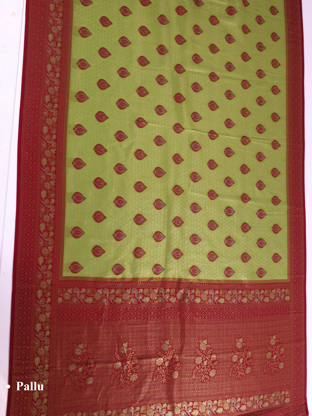 Parrot color Kanjivaram work Designer Saree BLS1007_Parrot