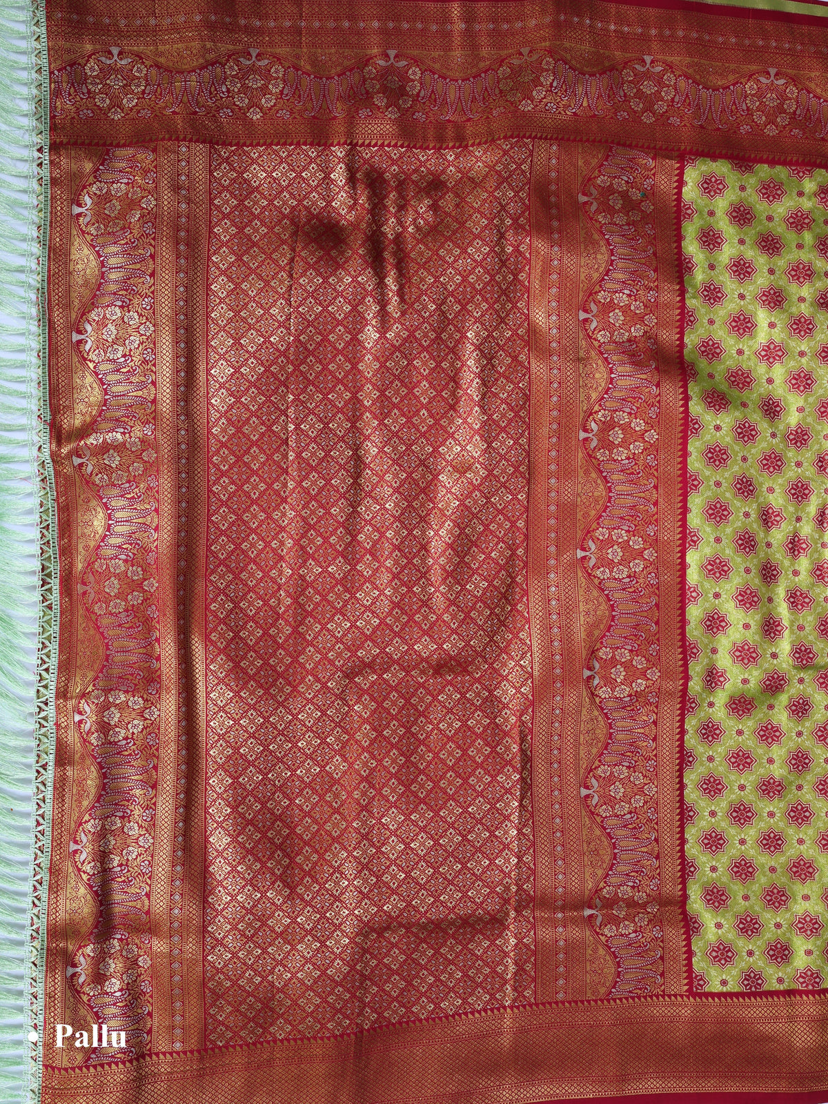 Parrot color Kanjivaram work Designer Saree BLS1003_Parrot