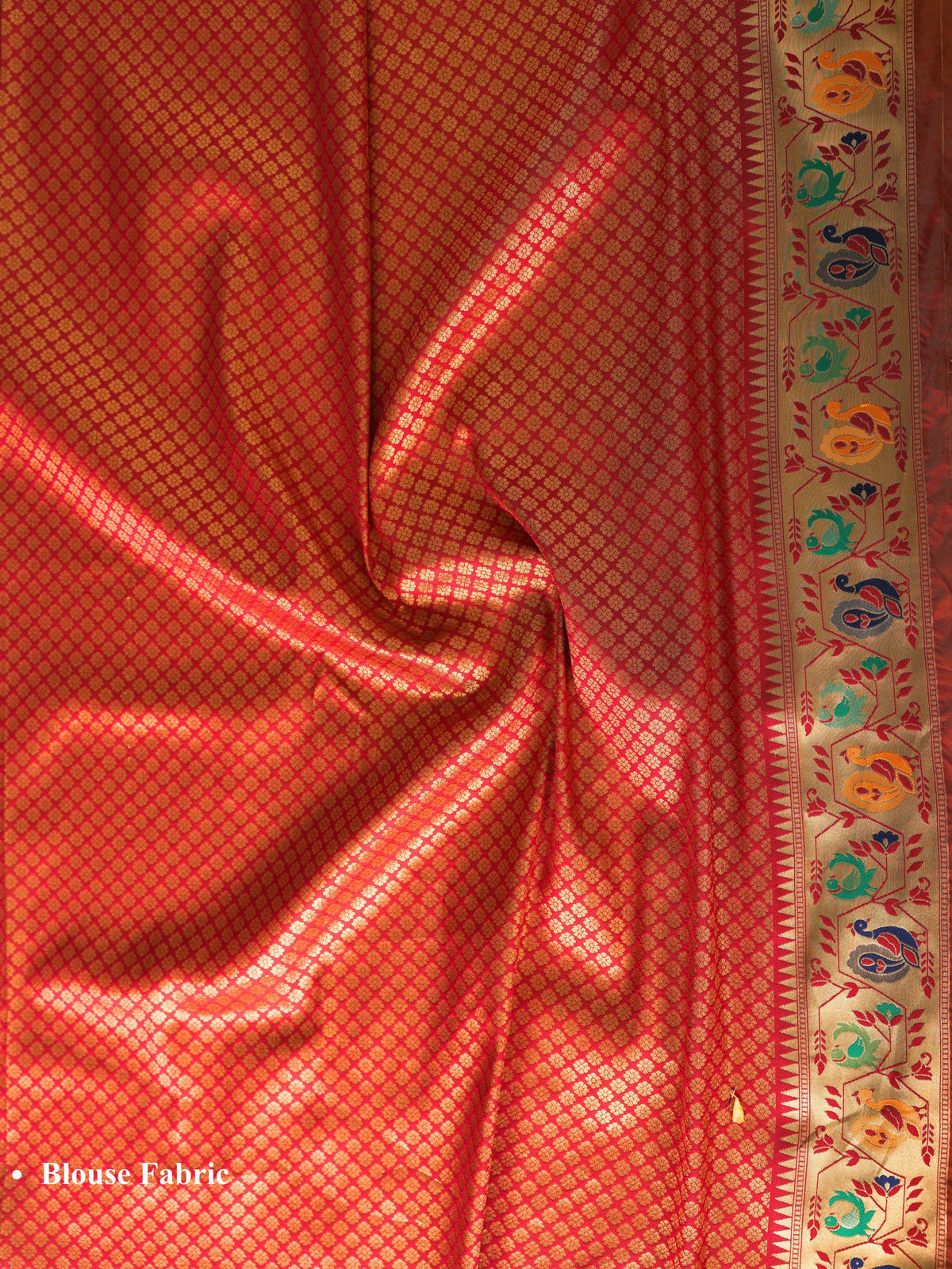 Parrot color Kanjivaram work Designer Saree BLS1005_Parrot