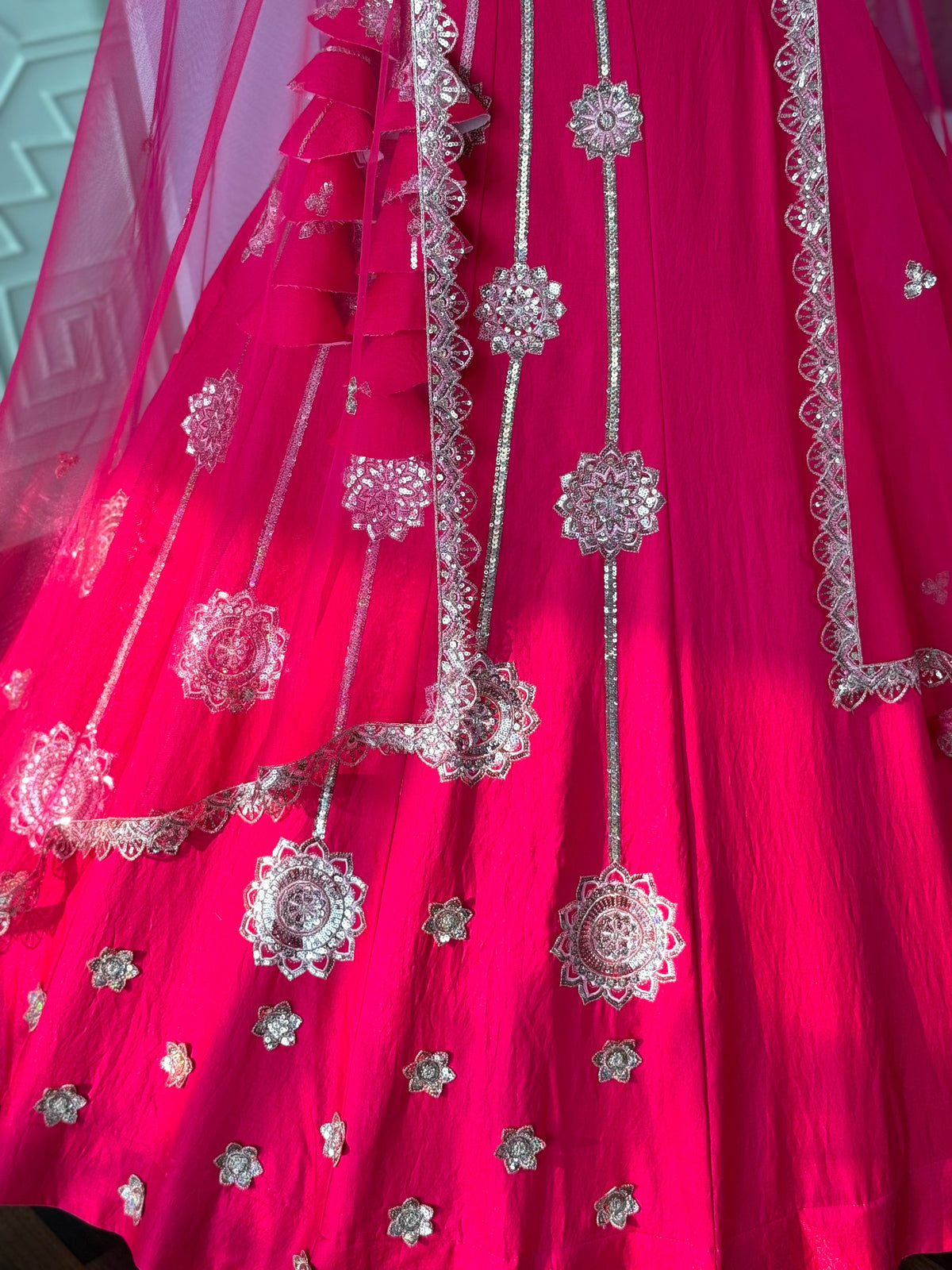 Pink color Sequence Embroidery work Designer Lehenga Choli BL1680