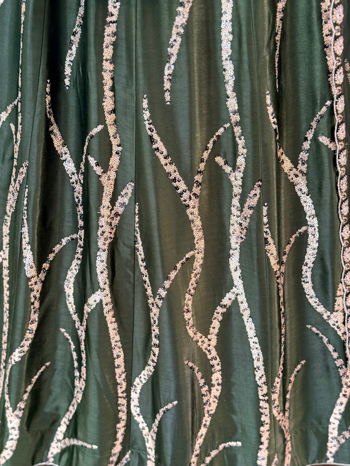 Bottle Green color Designer Sequence Embroidery work Lehenga choli BL1721