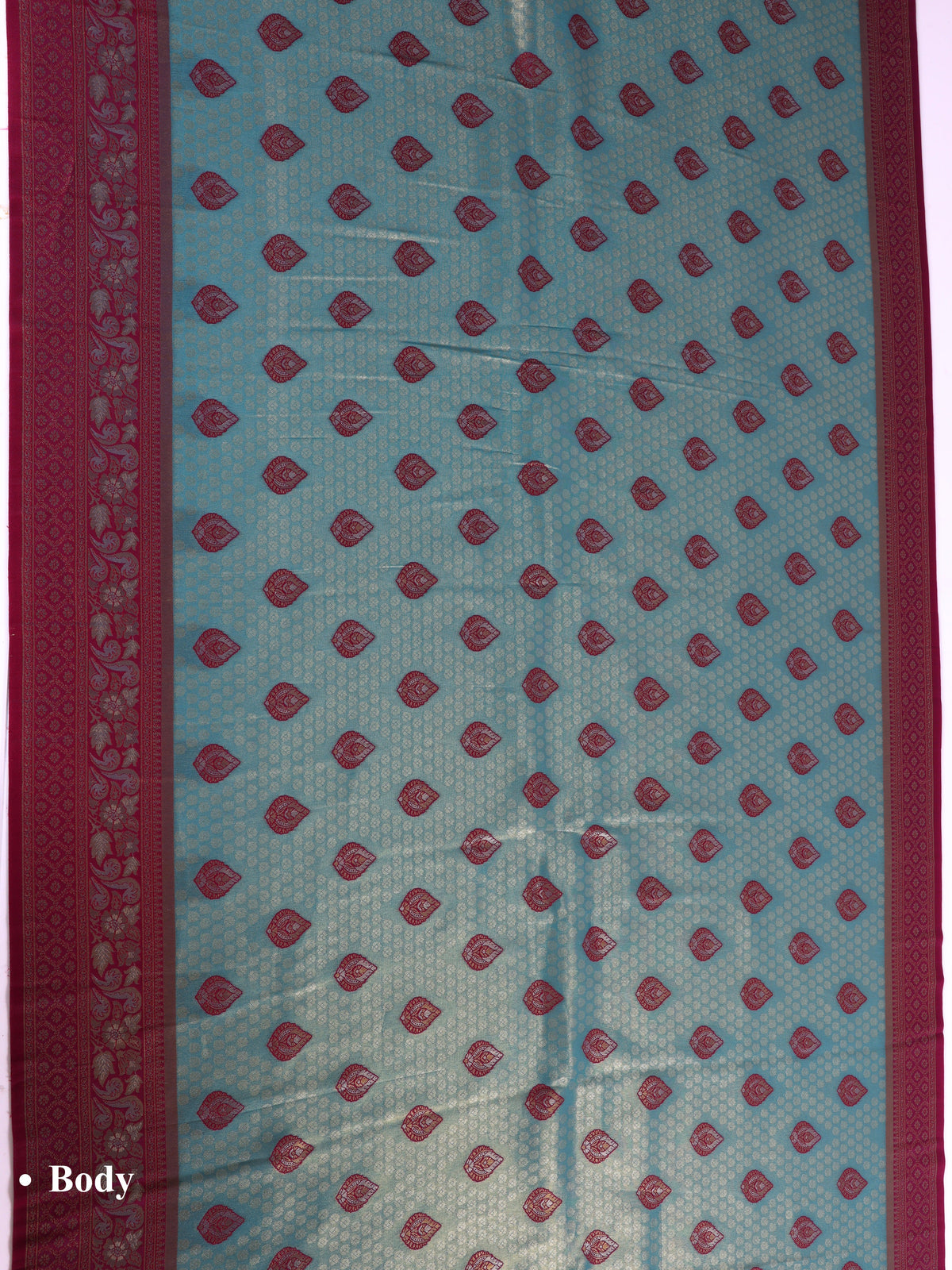 Skyblue color Kanjivaram work Designer Saree BLS1007_Skyblue