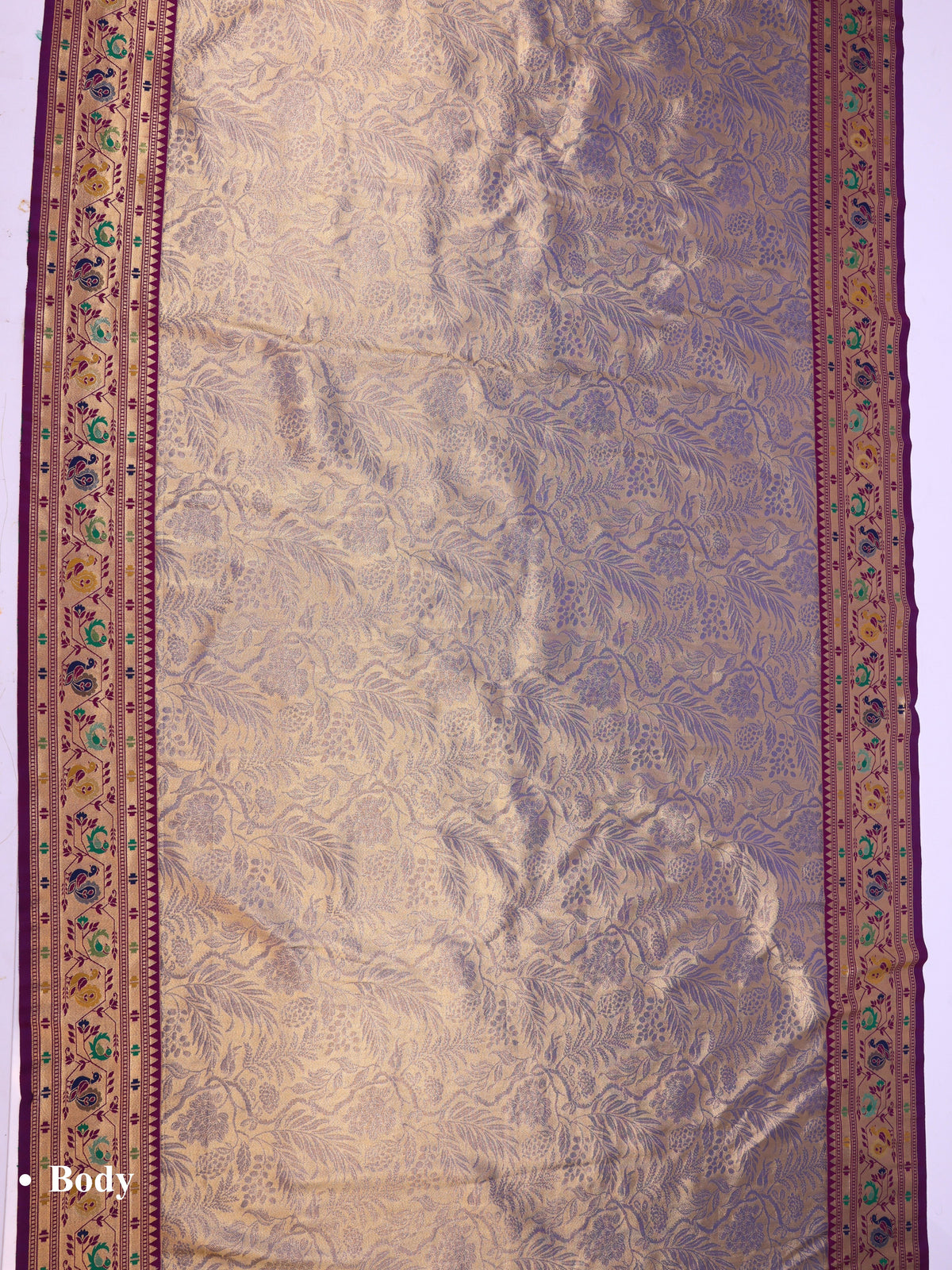 Purple color Kanjivaram work Designer Saree BLS1005_Purple