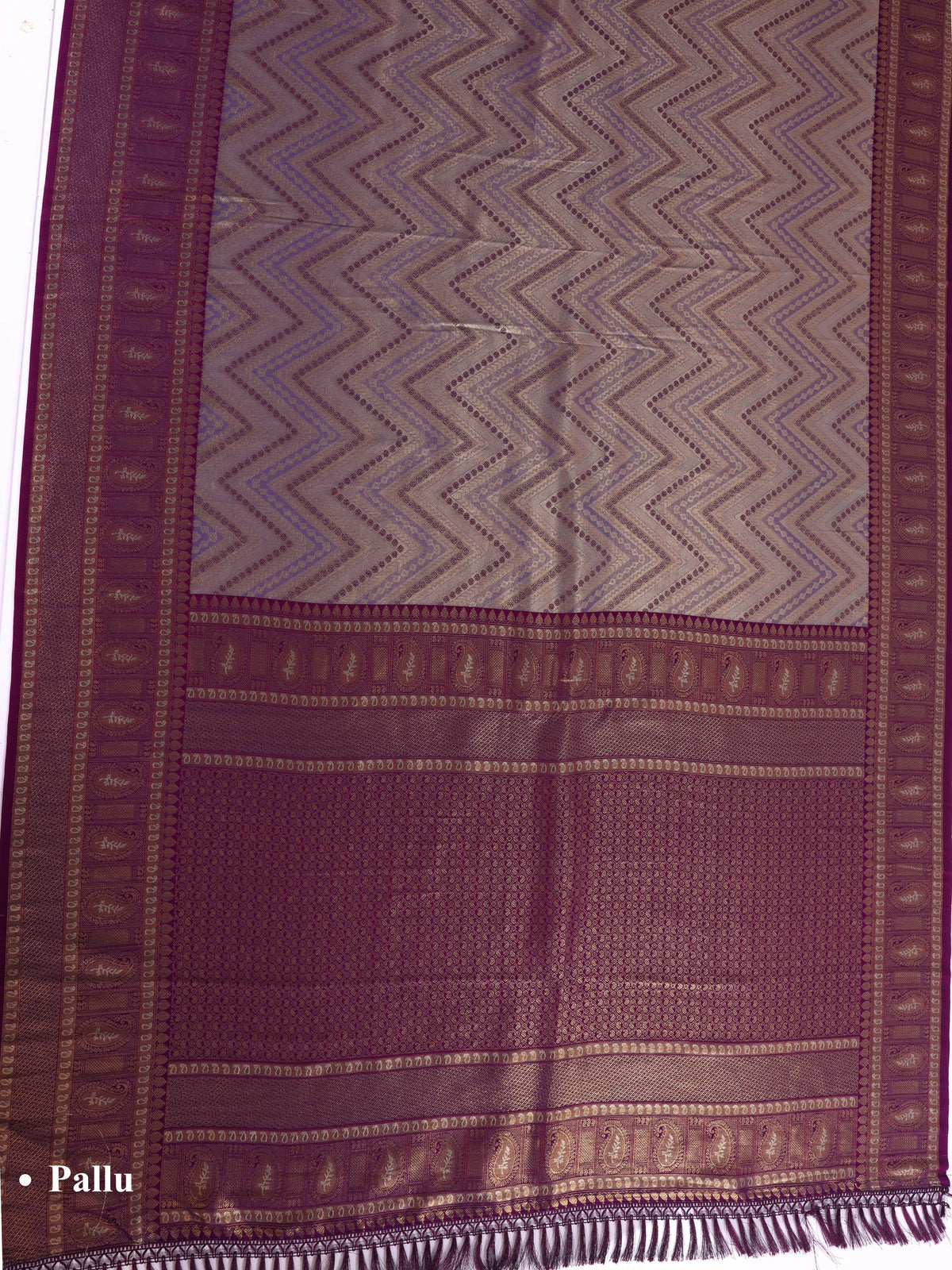 Purple color Kanjivaram work Designer Saree BLS1008_Purple