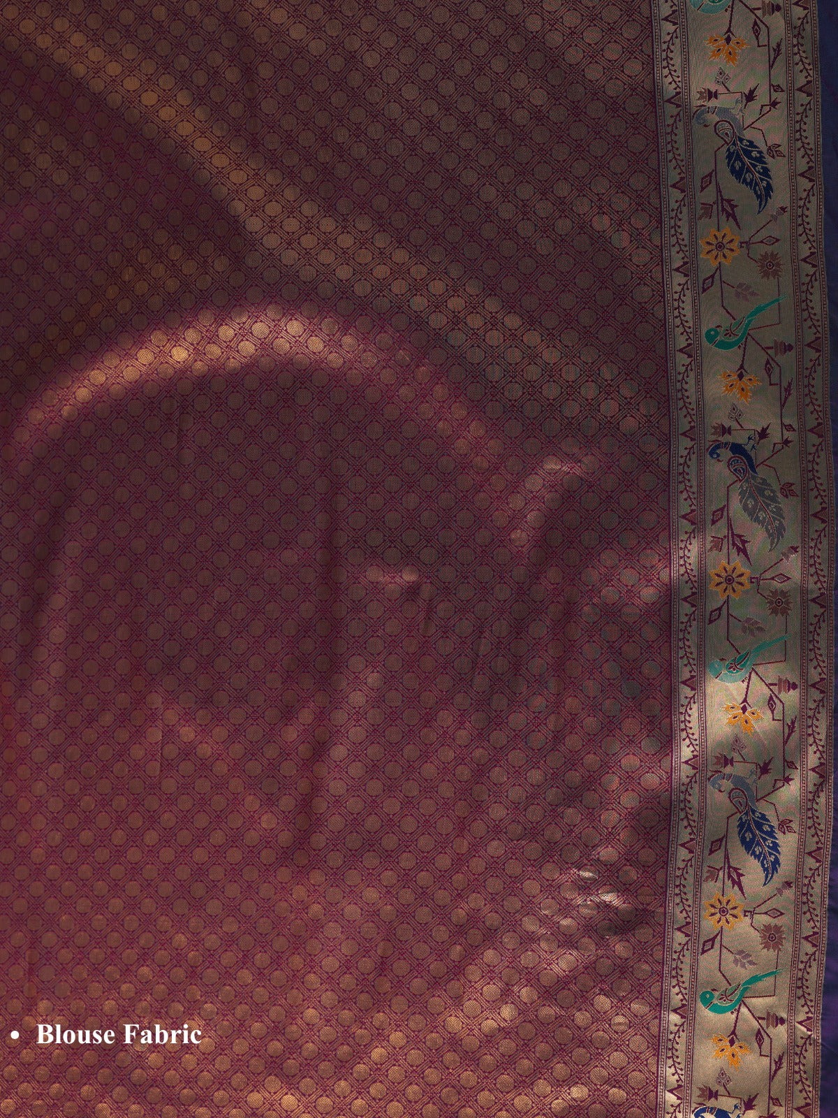Maroon color Kanjivaram work Designer Saree BLS1006_Maroon