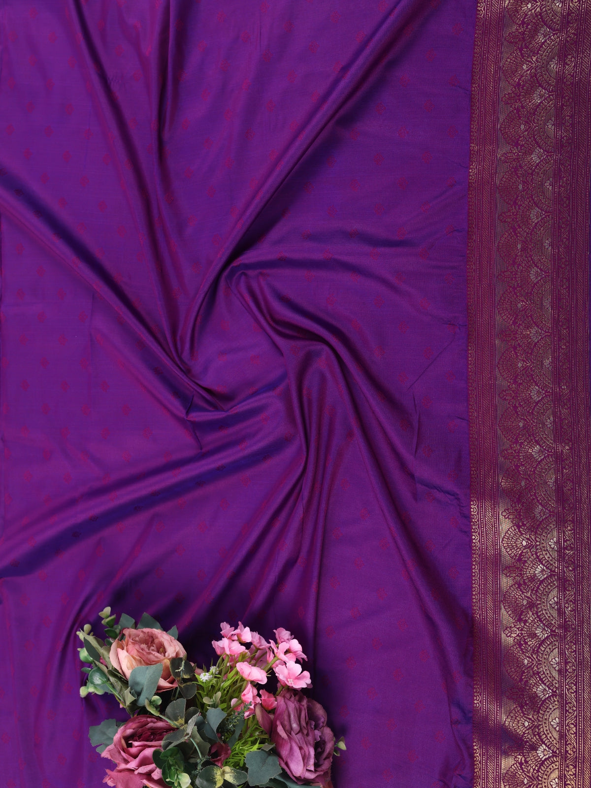 Purple color Kanjivaram work Designer Saree BLS1002_Purple