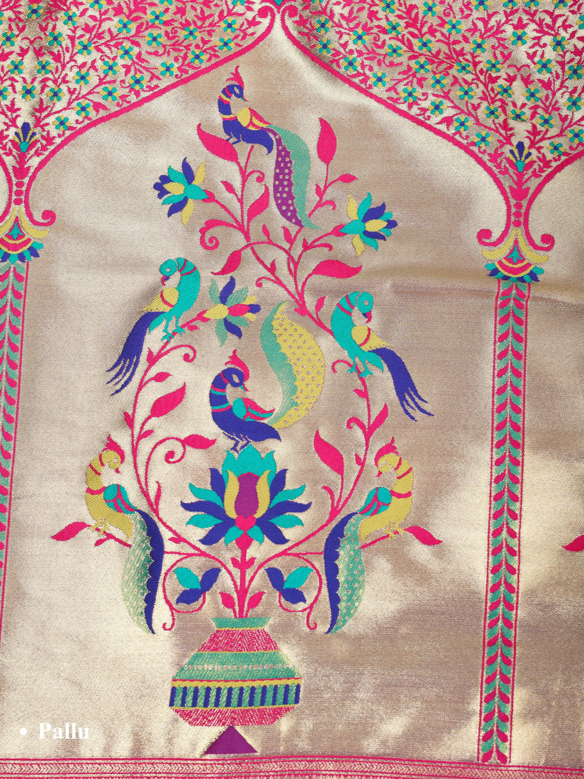 Maroon color Kanjivaram work Designer Saree BLS1016_Maroon