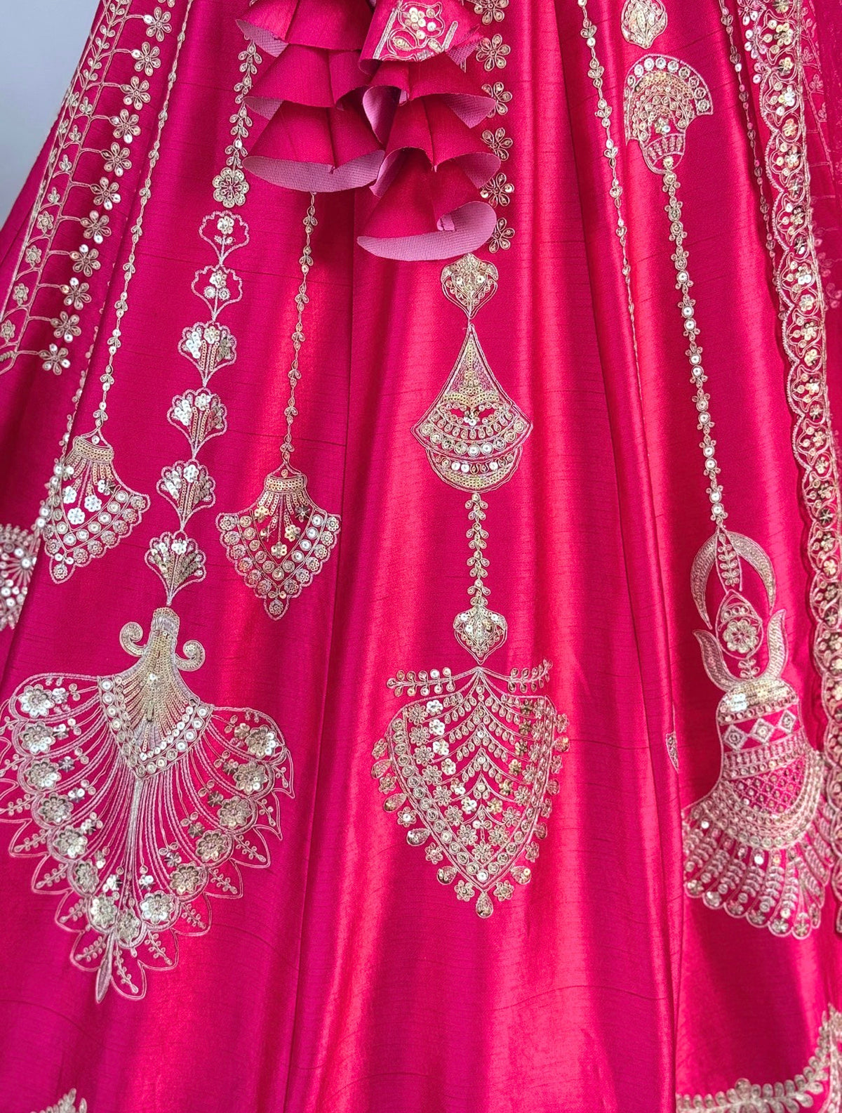 Pink color Designer Sequence Embroidery work Lehenga choli BL1729