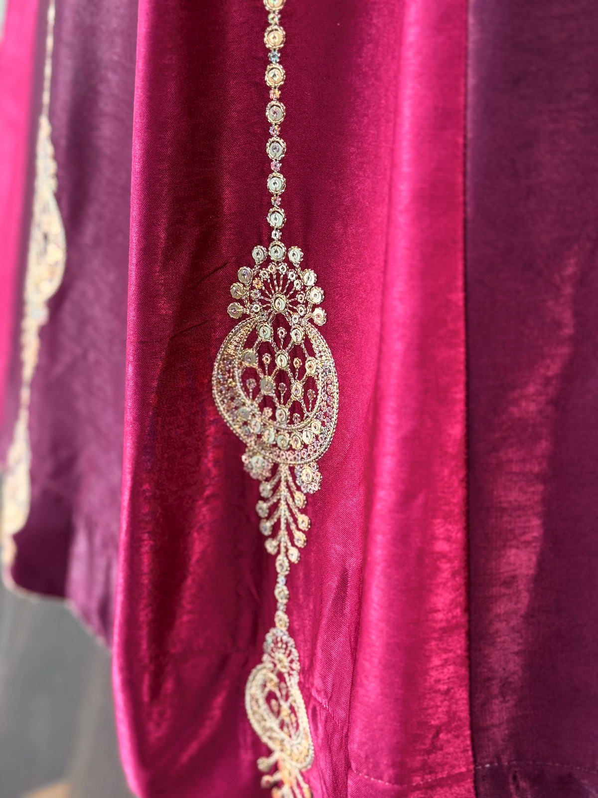 Wine Maroon color Designer Sequence Embroidery work Lehenga choli BL1731