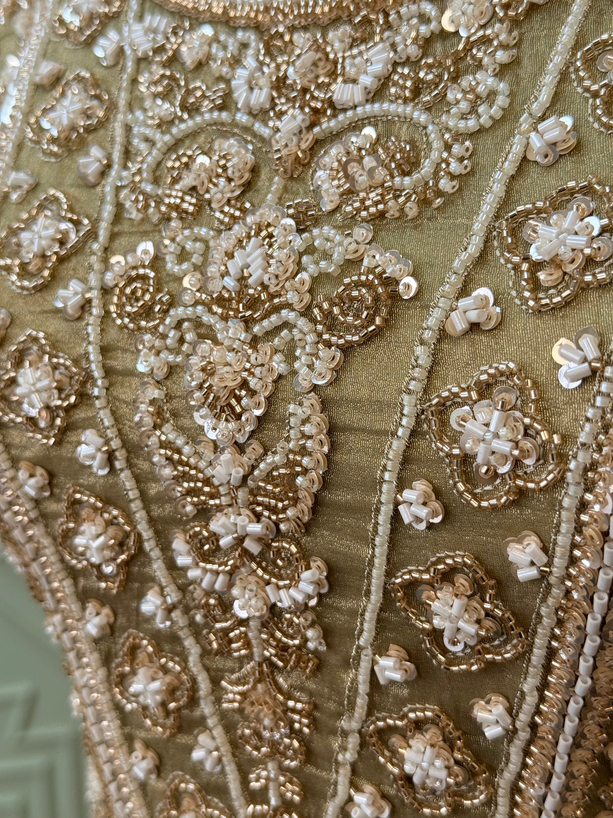 Green color Bids Embroidery work Sharara set BLS119