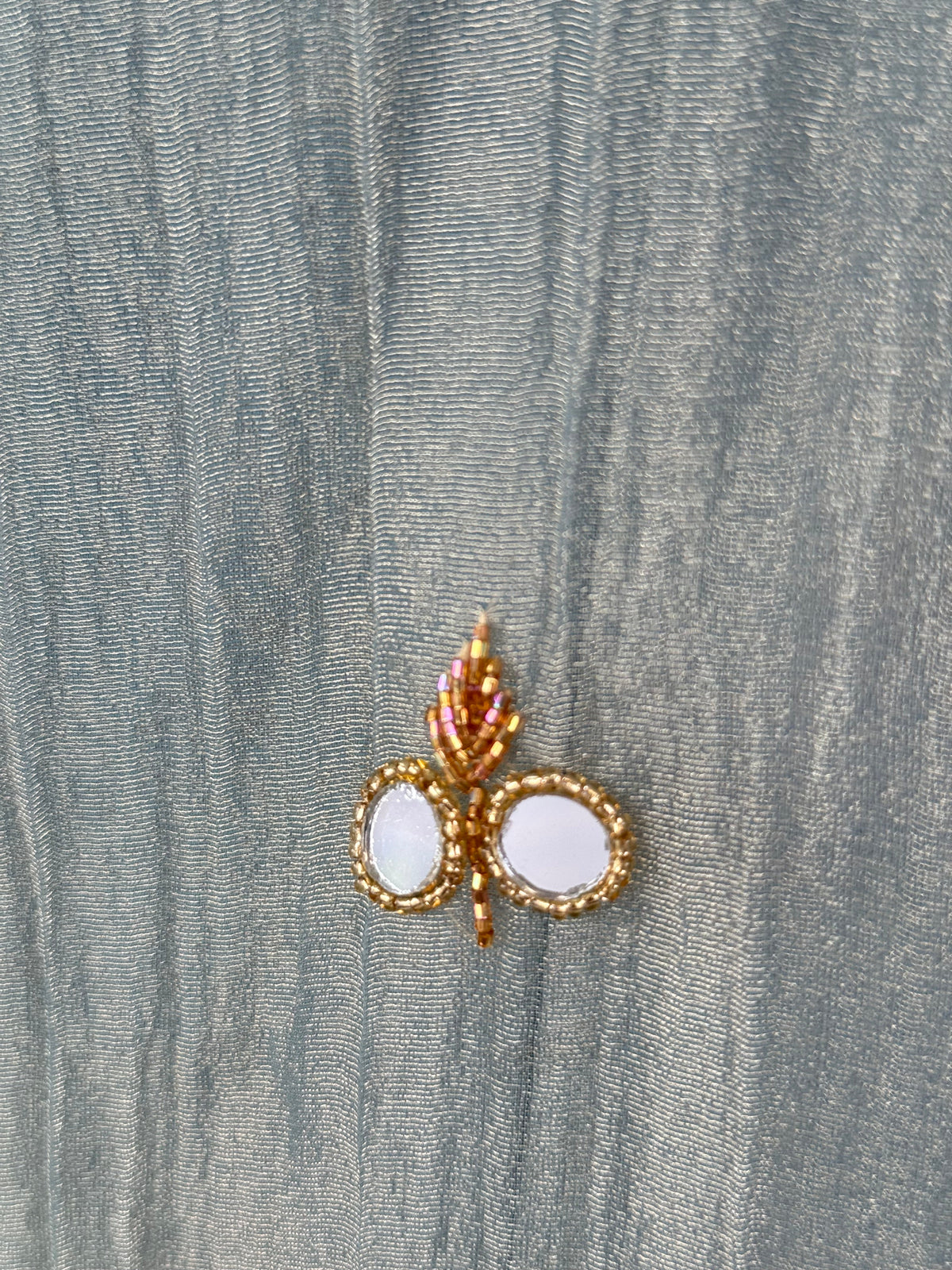 Pastel Sky Blue Handwork Necklace Sharara set BLS115