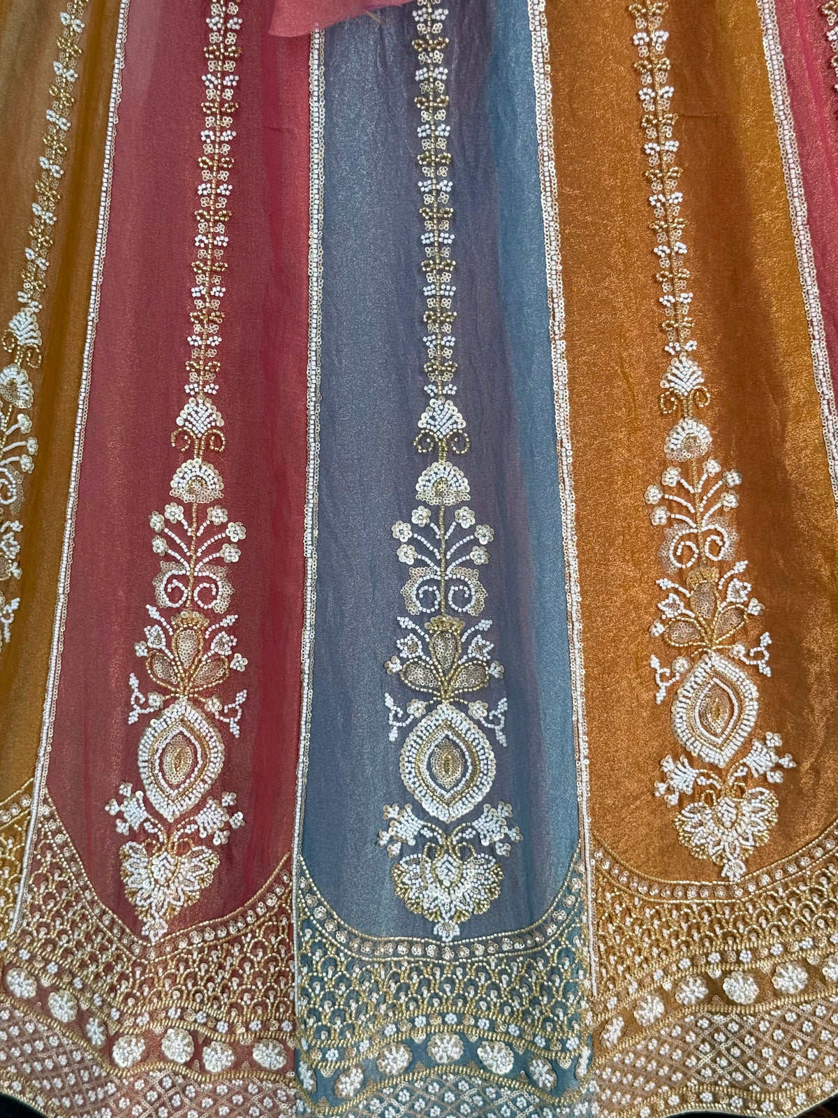 Multi color Designer Bids Embroidery work Lehenga choli BL1730