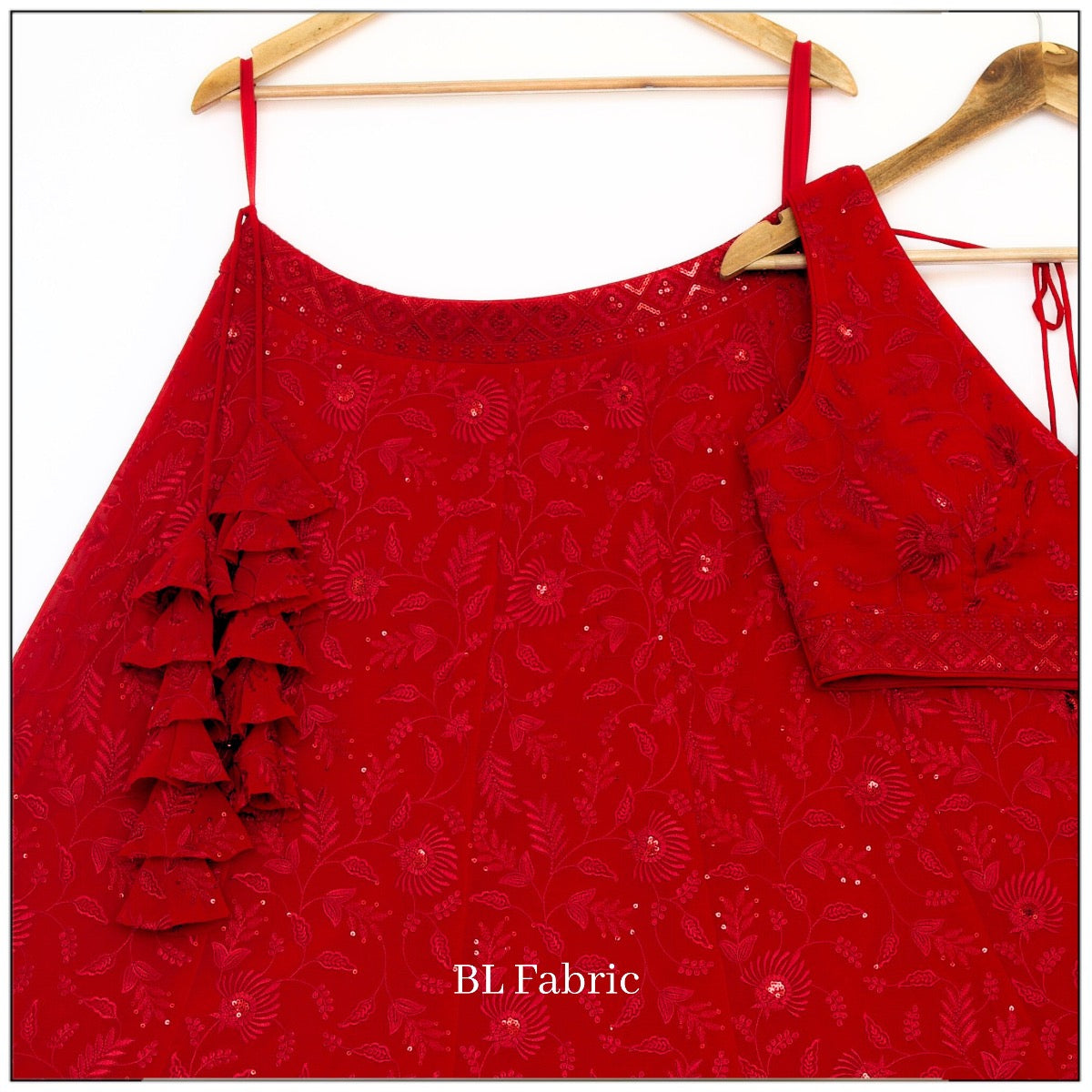 Red color Georgette Embroidery work Designer Lehenga Choli for Any Function BL1370