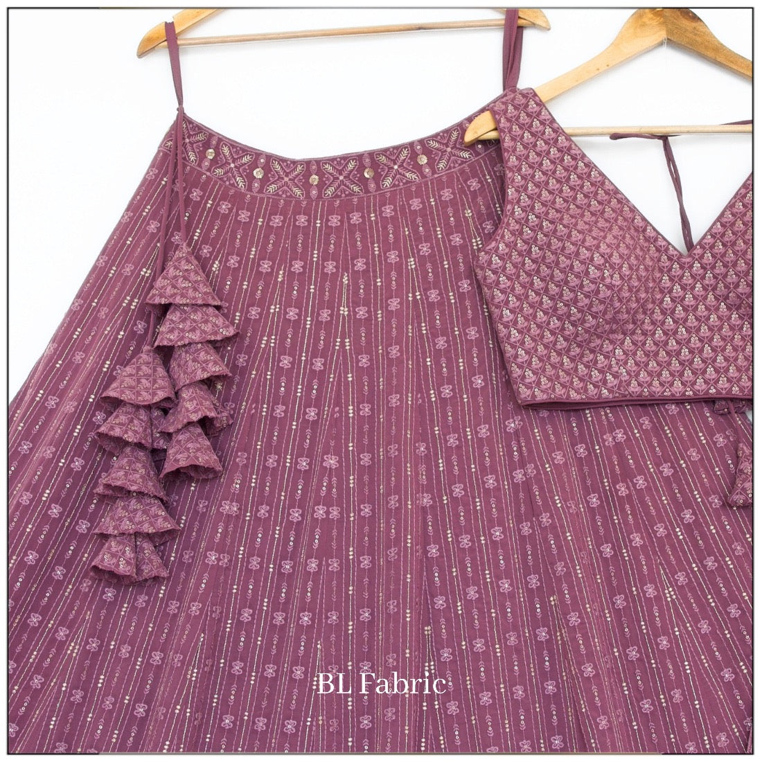 Rosy Brown color Sequence & Embroidery work Designer Lehenga Choli for Wedding Function BL1375