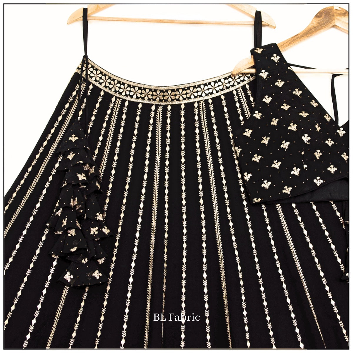 Black color Sequence Embroidery work Designer Lehenga Choli for Wedding Function BL1393