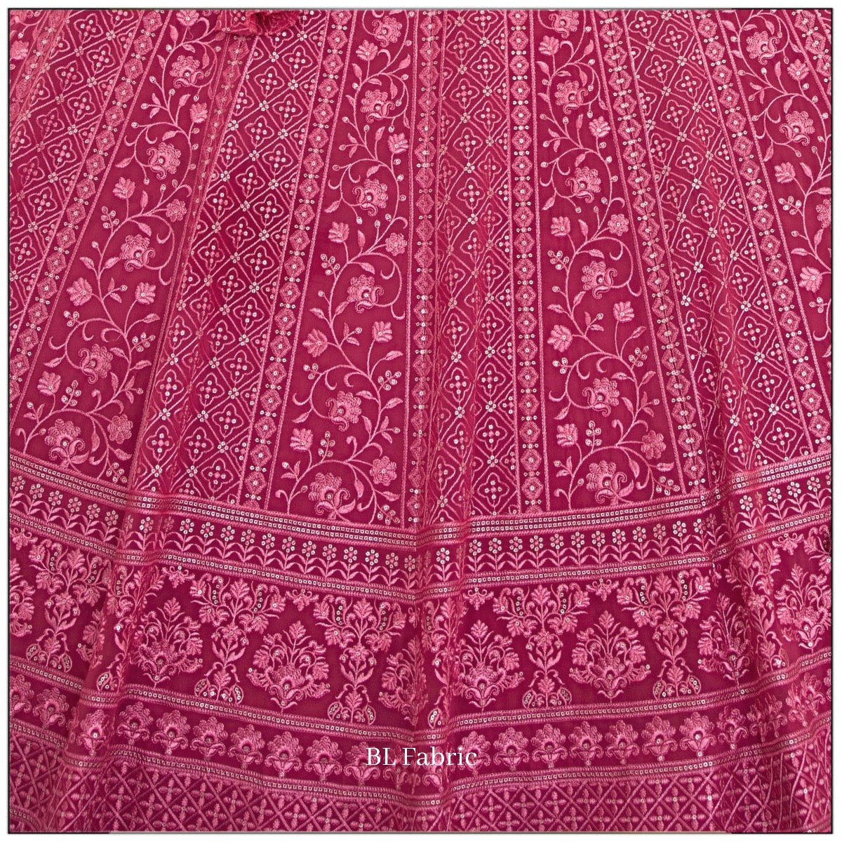Rosy Peach color Sequence & Thread Embroidery work Designer Lehenga Choli for Wedding Function BL1396