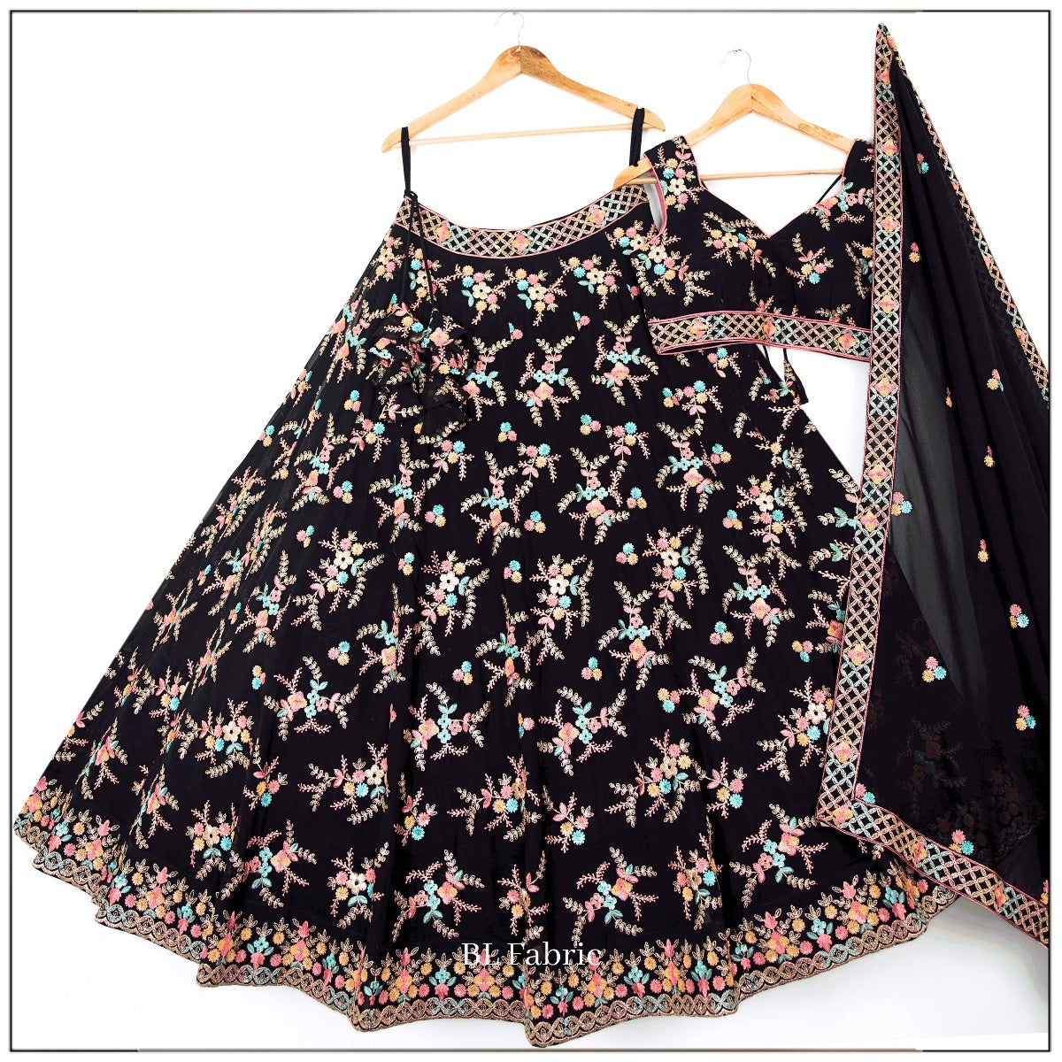 Black color Embroidery & Sequence work Designer Lehenga Choli for Any Function BL1412