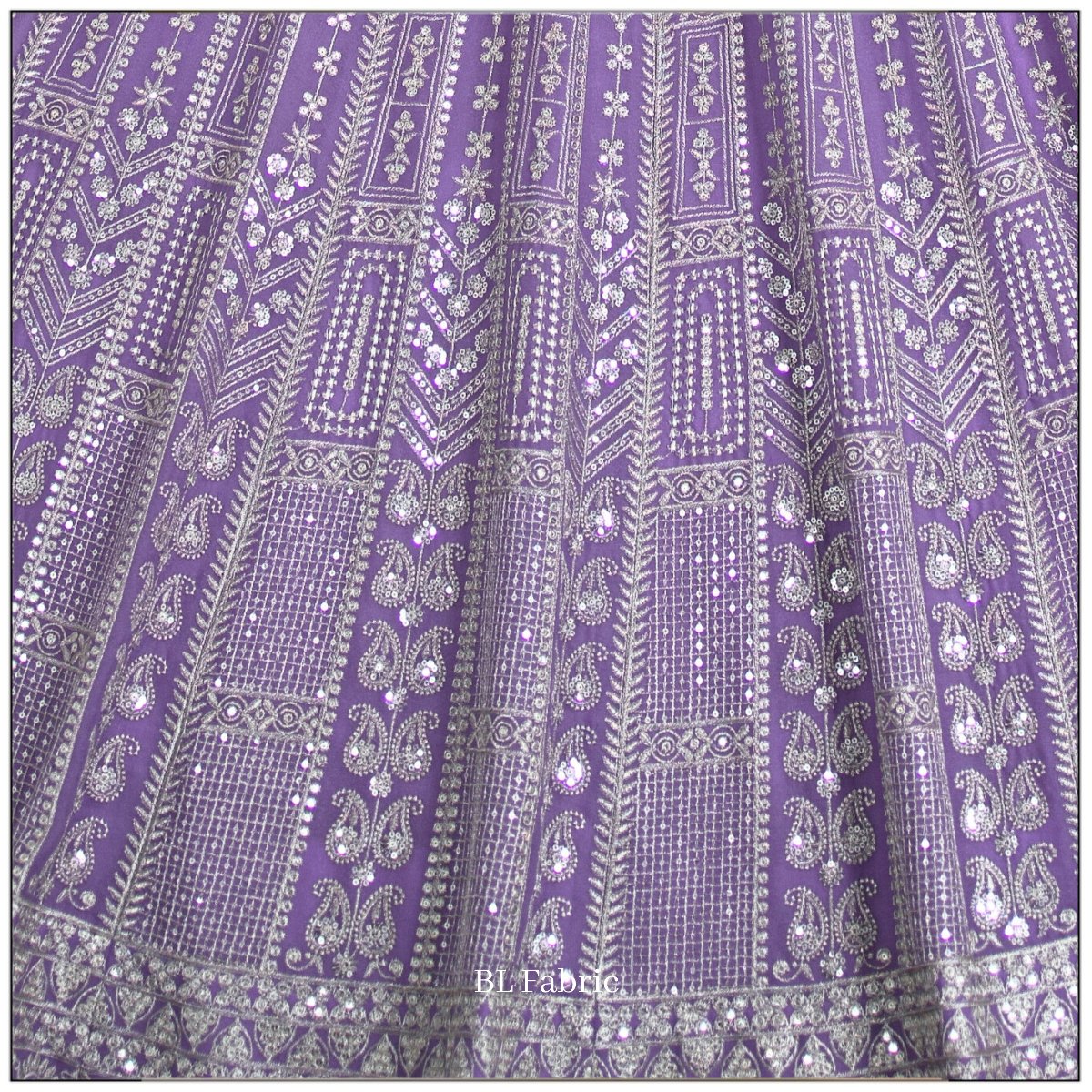 Light Purple color Embroidery & Sequence work Designer Lehenga Choli for Wedding Function BL1460