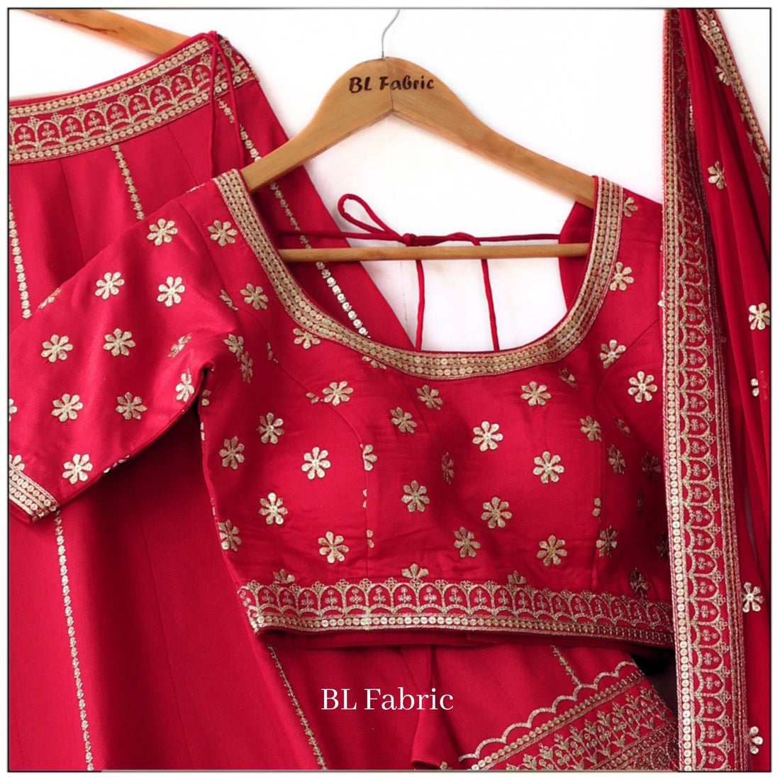 Red color Sequence & Thread work Designer Wedding Lehenga Choli For Wedding Function BL1317