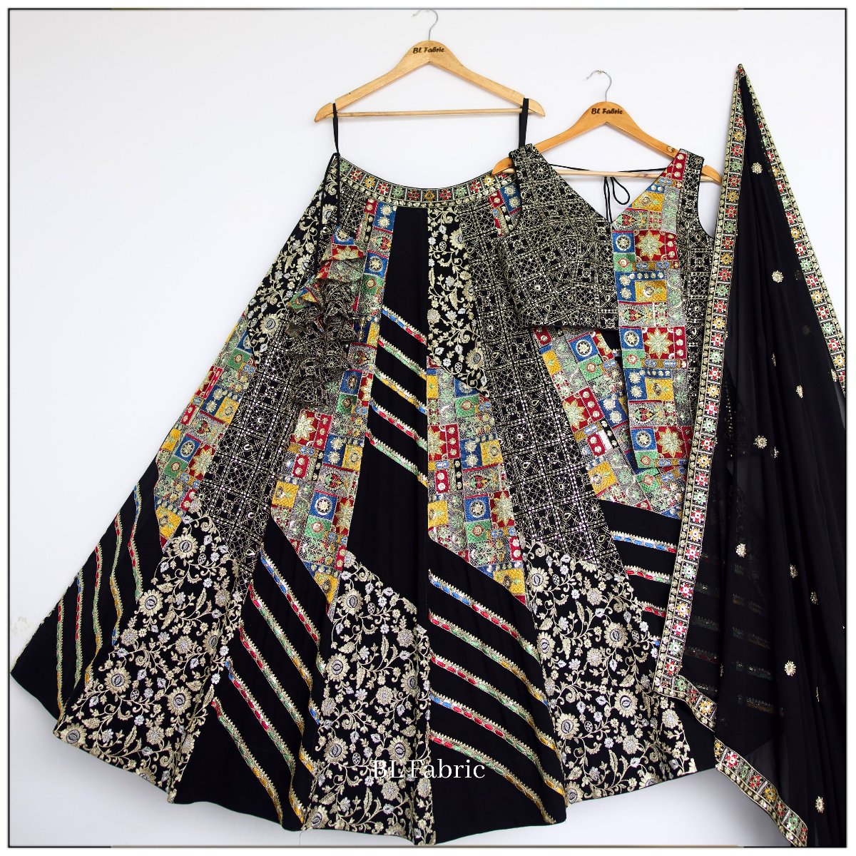 Black color Embroidery & Sequence work Designer Lehenga Choli for Wedding Function BL1441