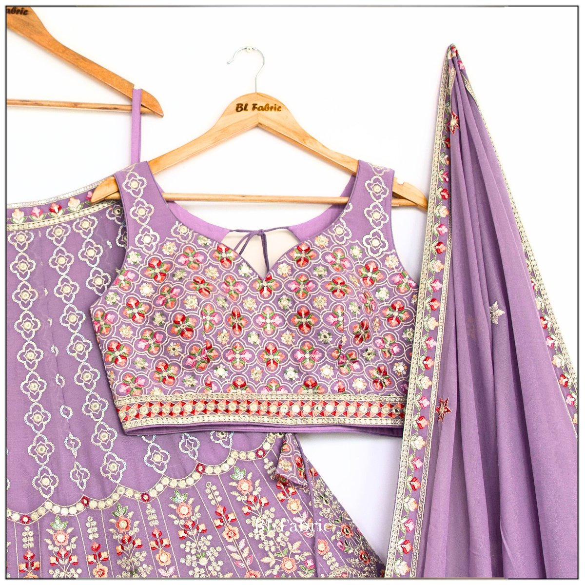 Light Purple color Sequence Embroidery work Designer Lehenga Choli for Wedding Function BL1464