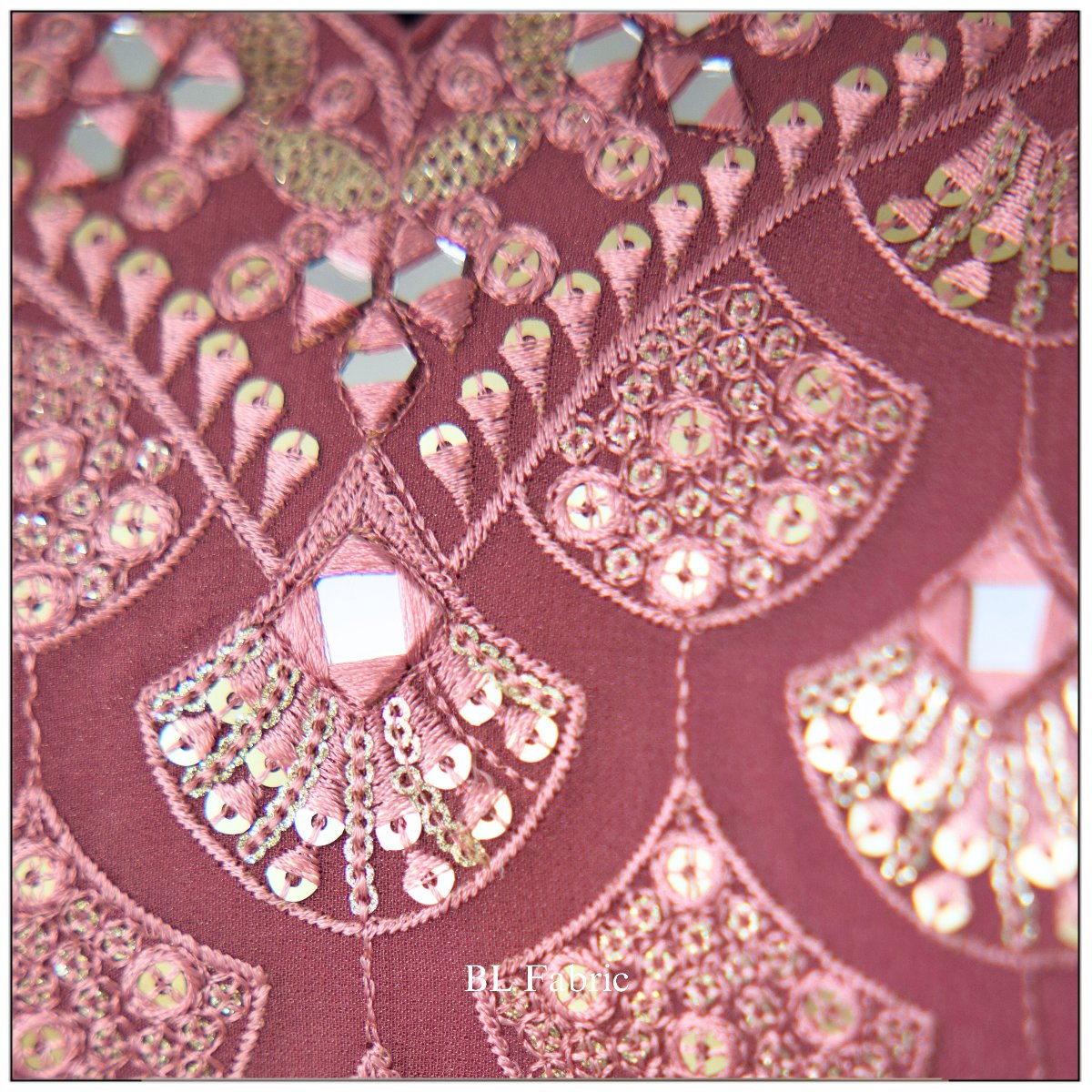 Peach color Real Mirror Embroidery work Designer Lehenga Choli for Wedding Function BL1476