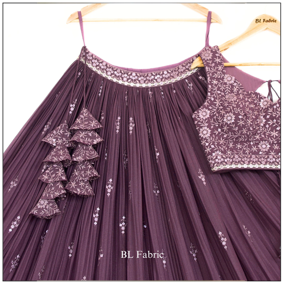 Rosy Purple Embroidery Designer Crush Lehenga Choli BL1481