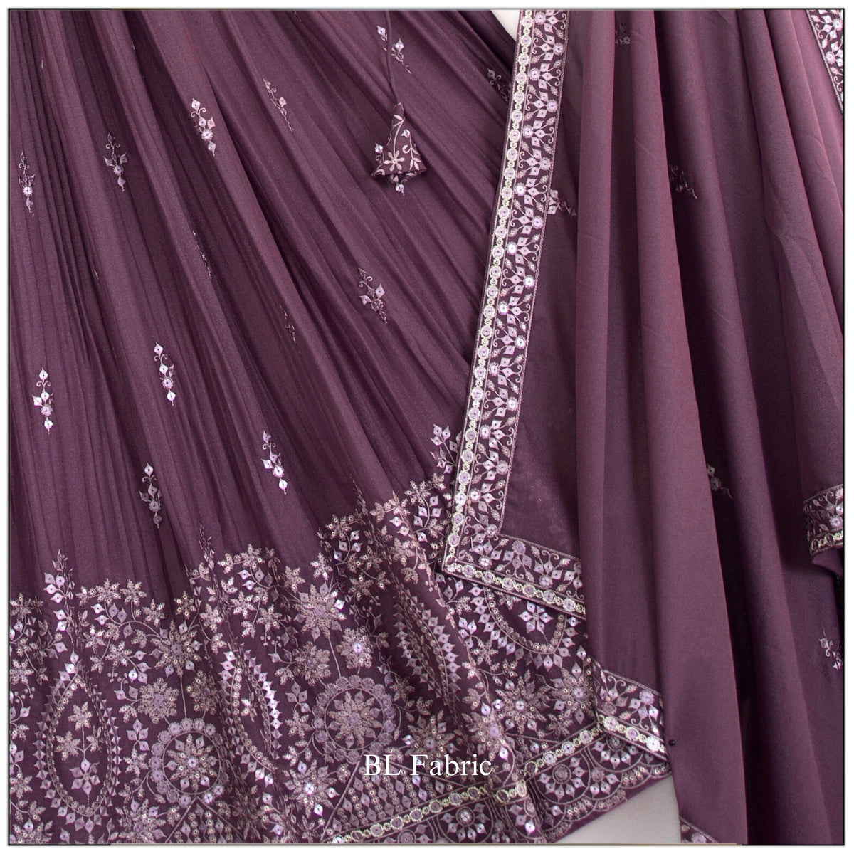 Rosy Purple Embroidery Designer Crush Lehenga Choli BL1481