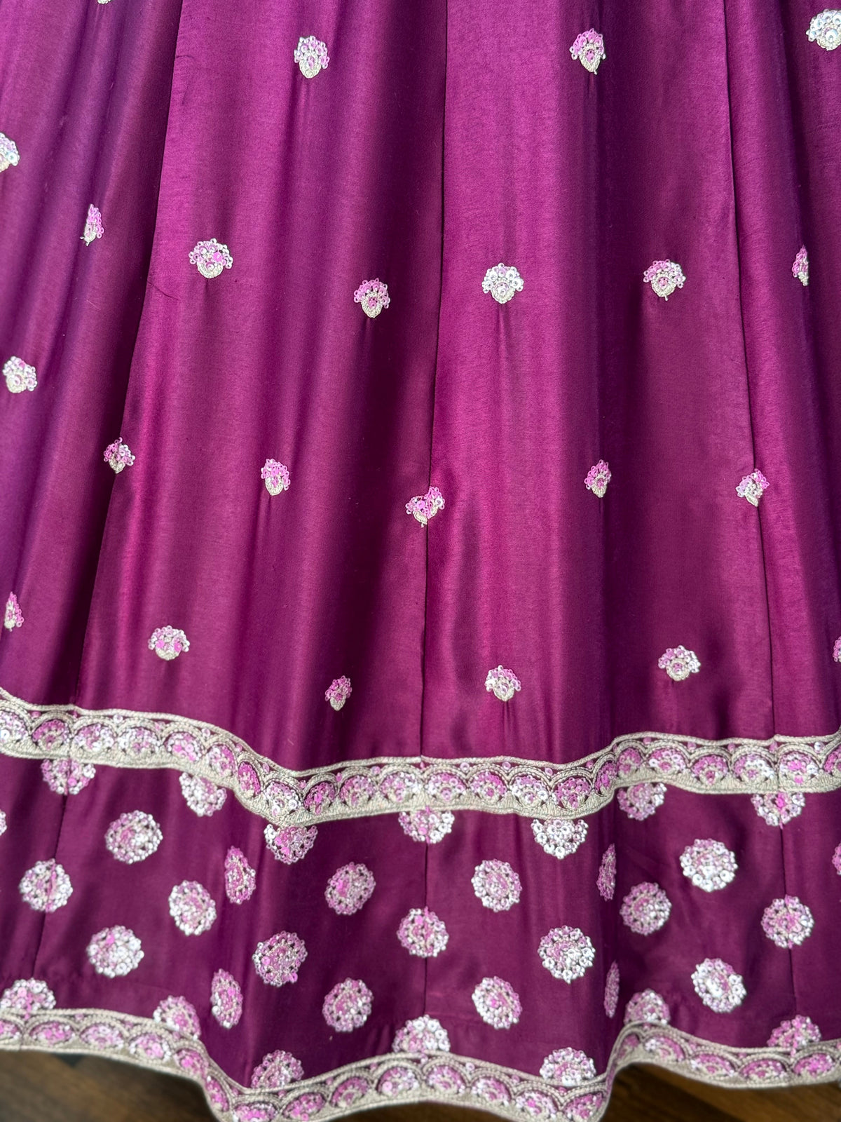 Wine Purple color Designer Embroidery work Lehenga choli BL1672