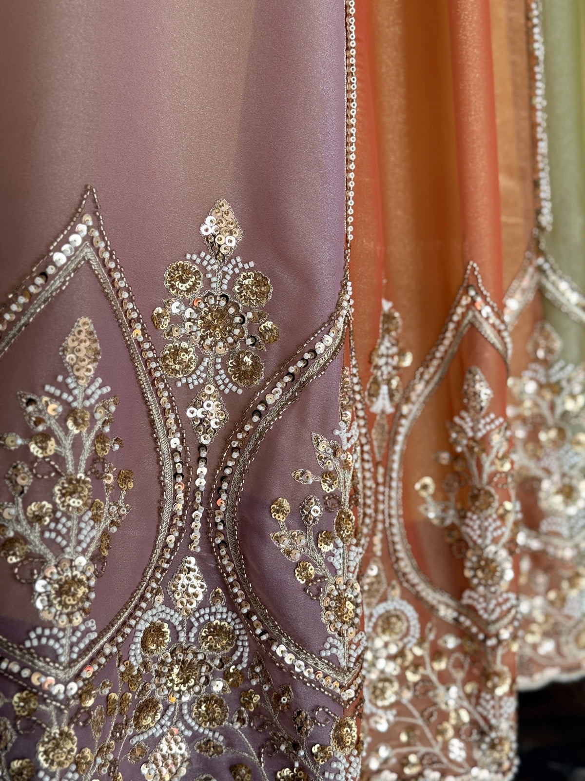 Multi color Designer Bids Embroidery work Lehenga choli BL1742