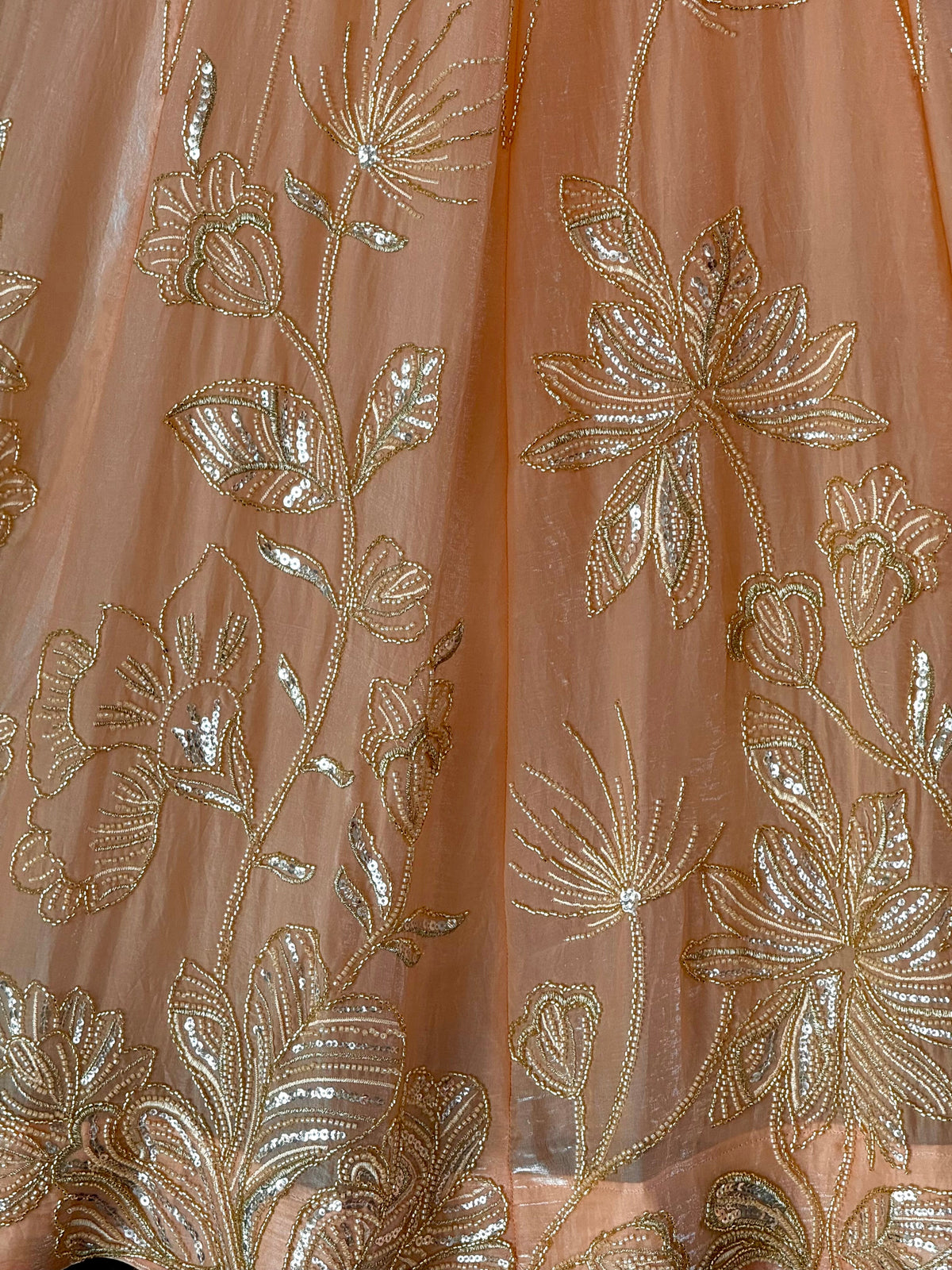 Rosy Orange color Bids Embroidery work Lehenga Choli BL1678