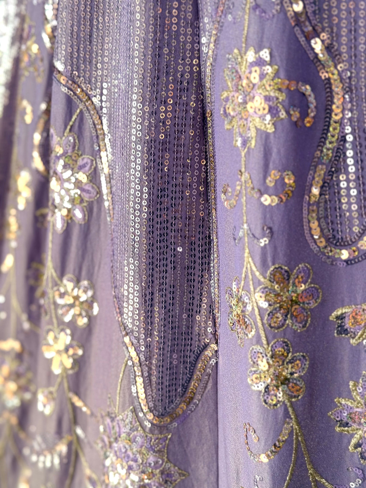 Pastel Purple color Designer Sequence Embroidery work Lehenga choli BL1689