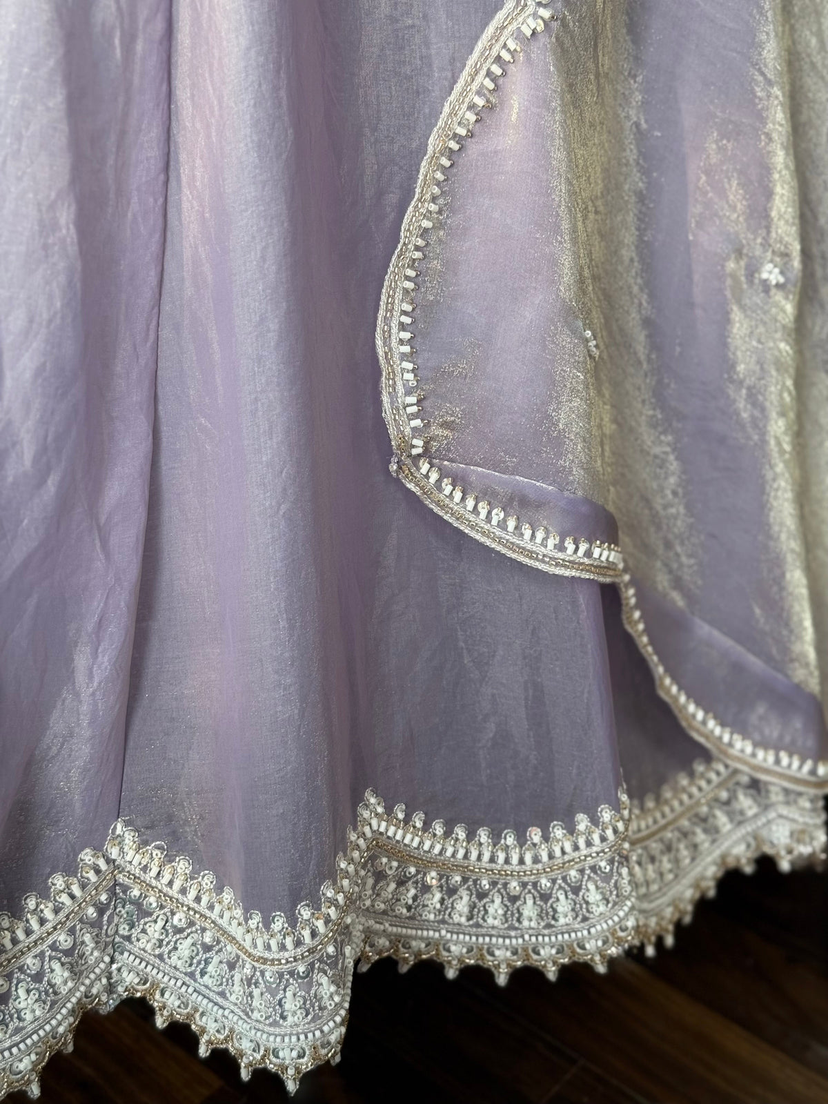Pastal Purple color Bids Embroidery work Designer Lehenga Choli BL1655