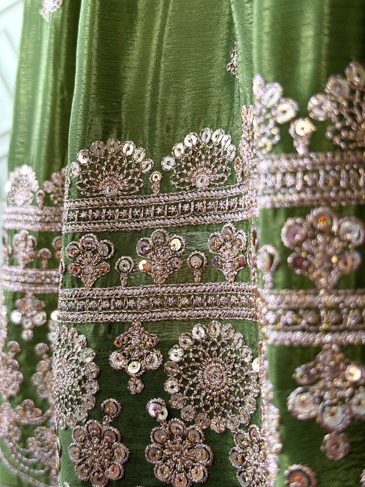 Parrot Green color Sequence Embroidery work Designer Lehenga Choli BL1611