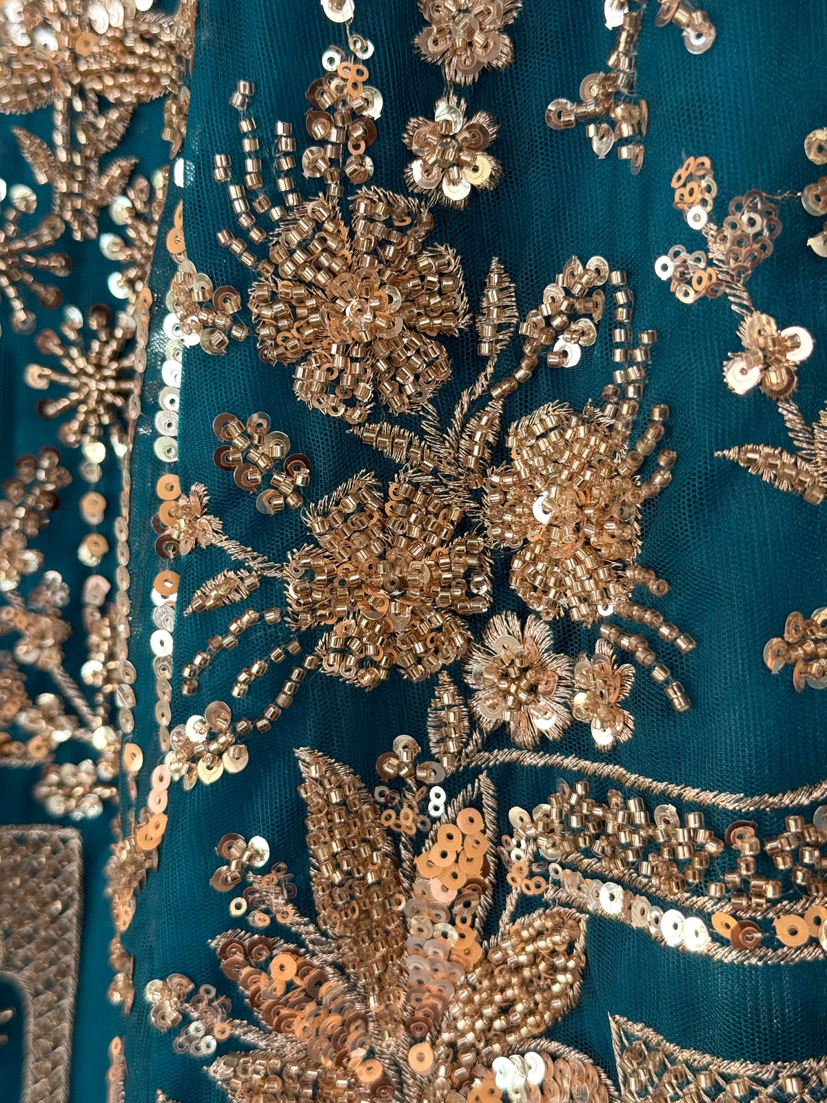 Firozi color Hand Embroidery work Designer Lehenga Choli for Wedding Function BL1616