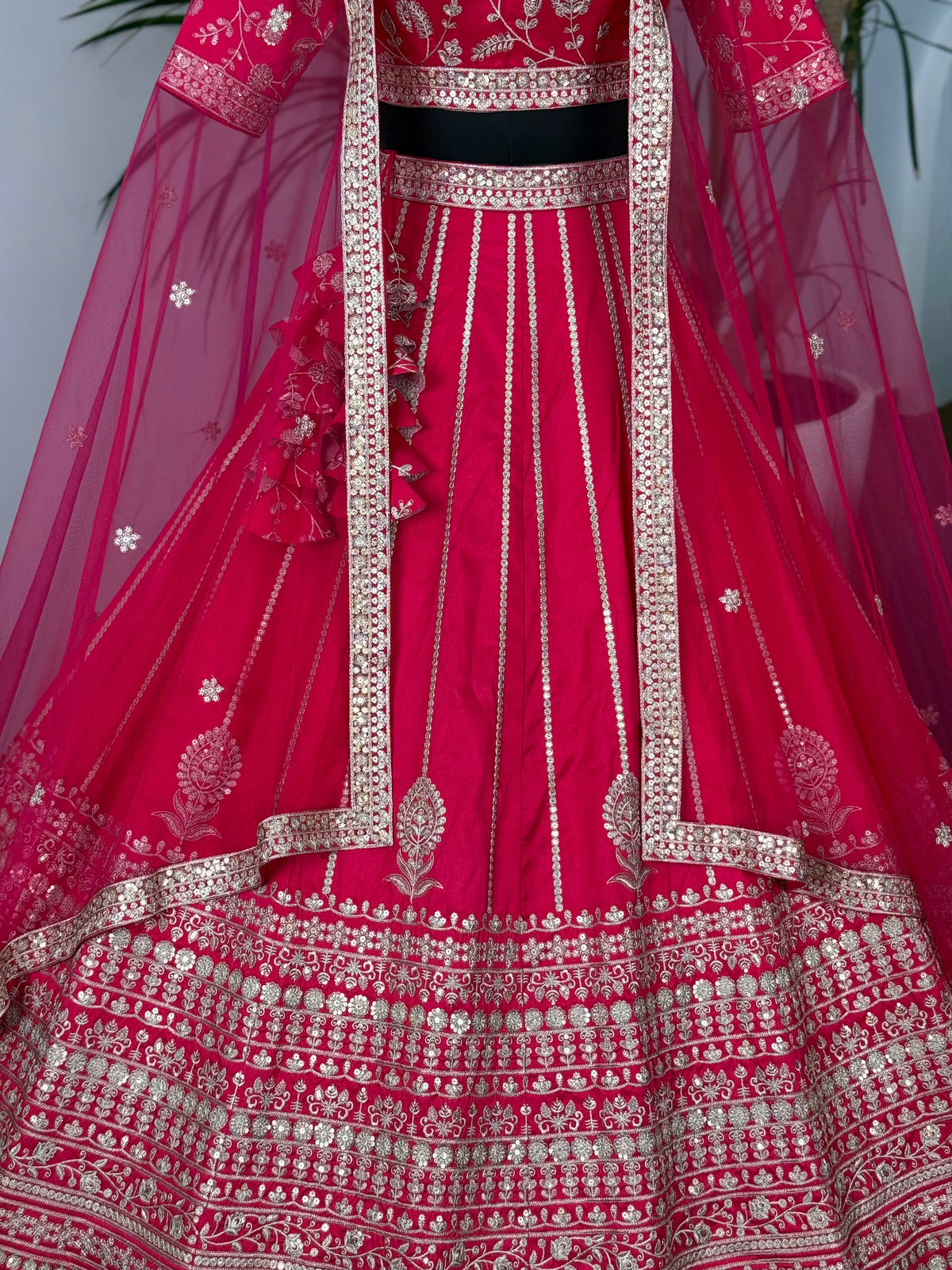Pink color Designer Sequence Embroidery work Lehenga choli BL1602