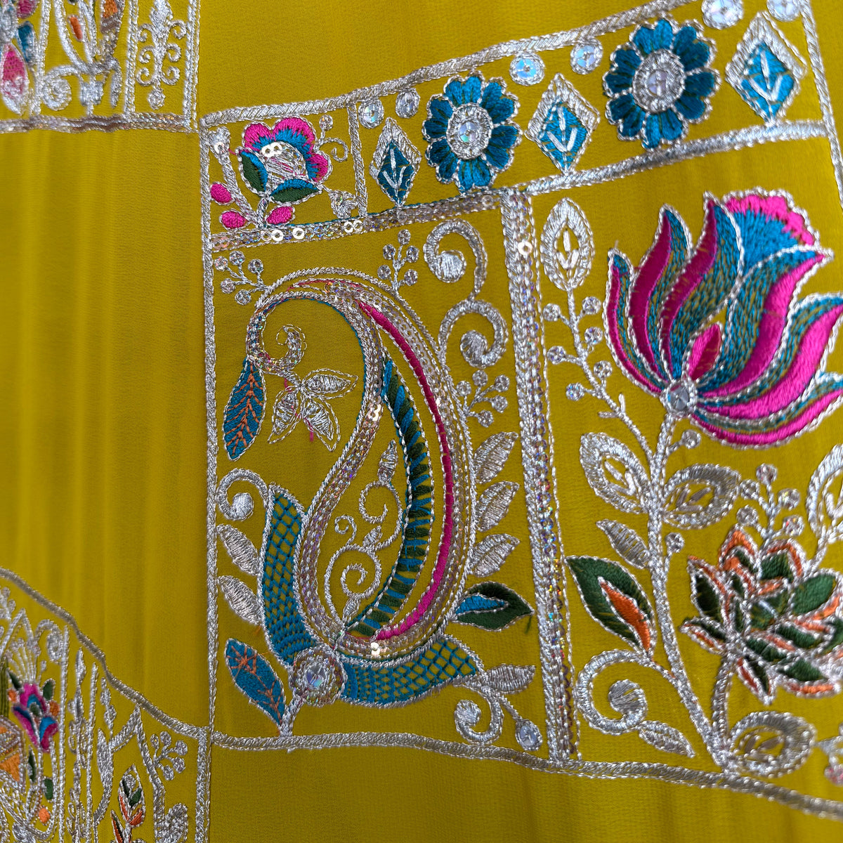 Yellow color Sequence Embroidery work Designer Lehenga Choli BL1584